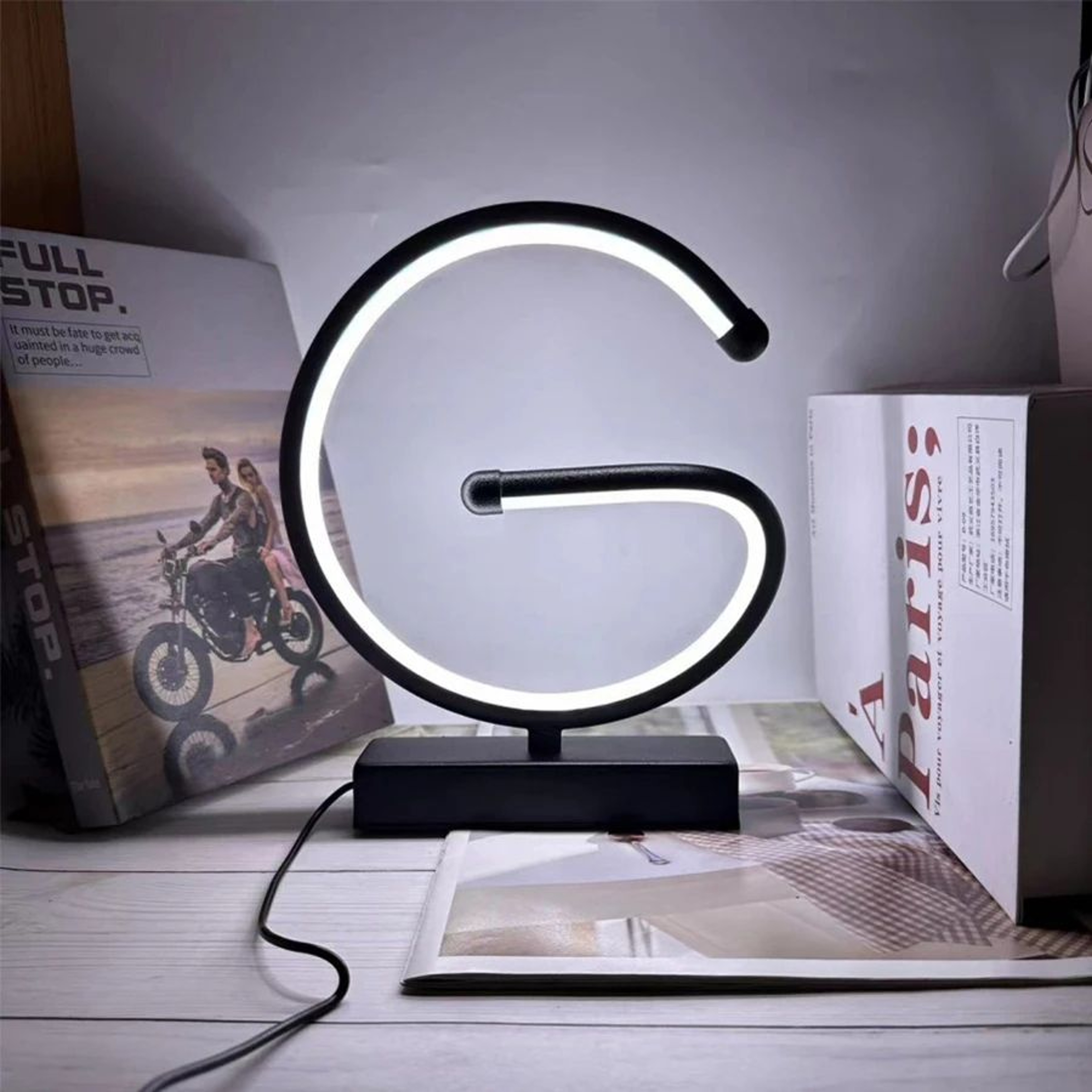 Modern Spiral LED Table Lamp  3 Color Touch Dimmable Bedside  Desk Light 7