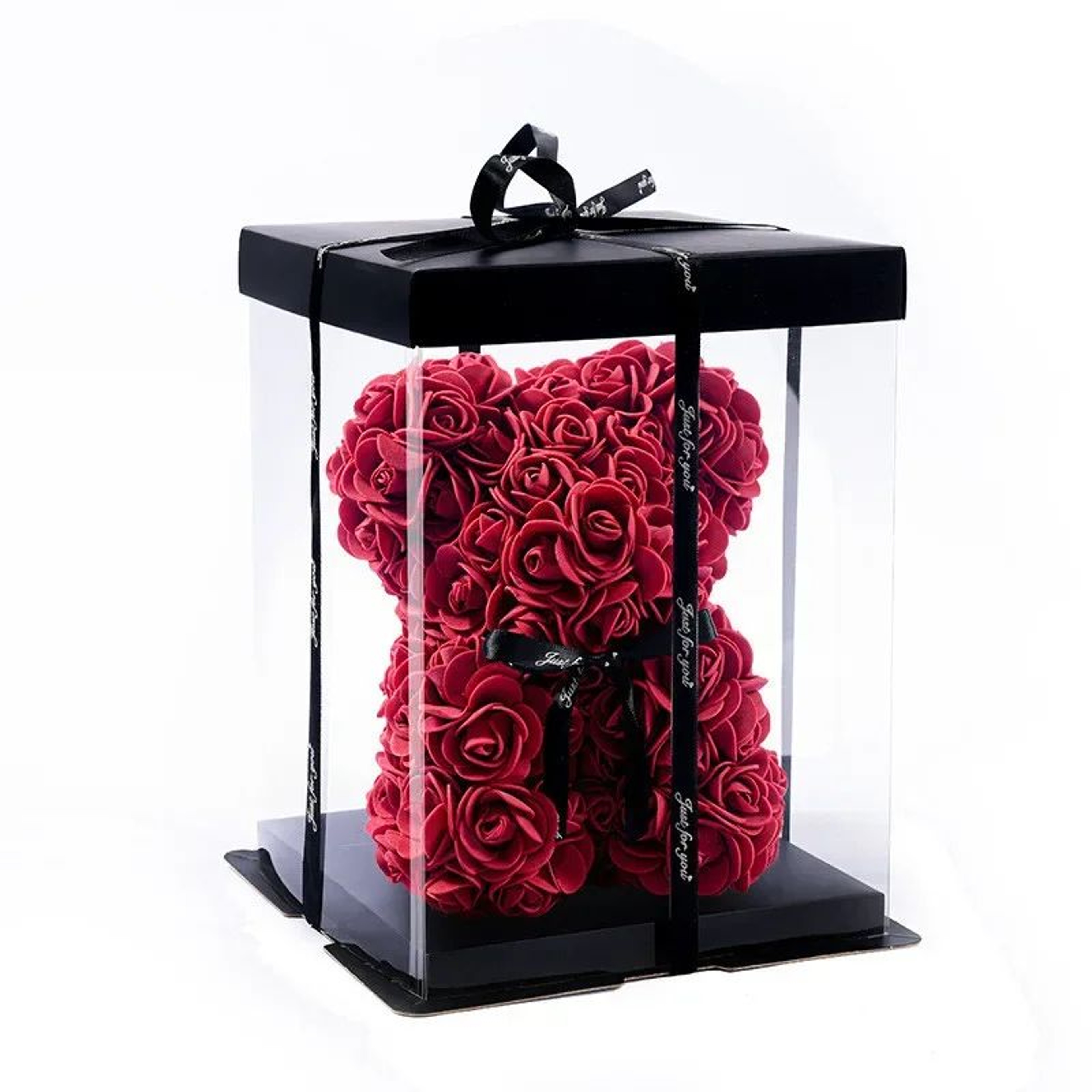 Rose Bear Artificial Foam Flower Gift With Display Box  Romantic Valentines Day Anniversary  Birthd 10