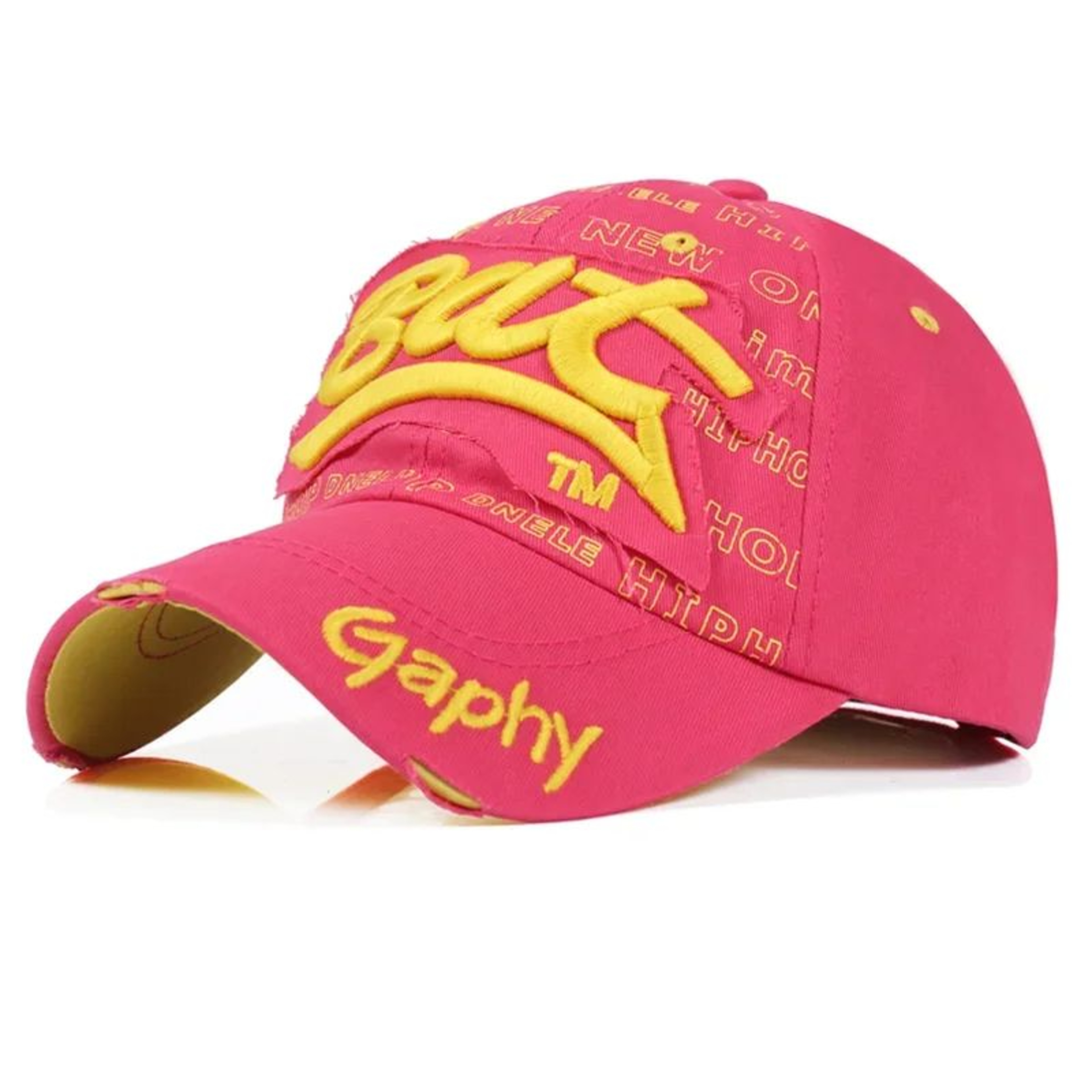 Adjustable Curved Brim Snapback Baseball Cap  Summer Outdoor Hip Hop Hat 1