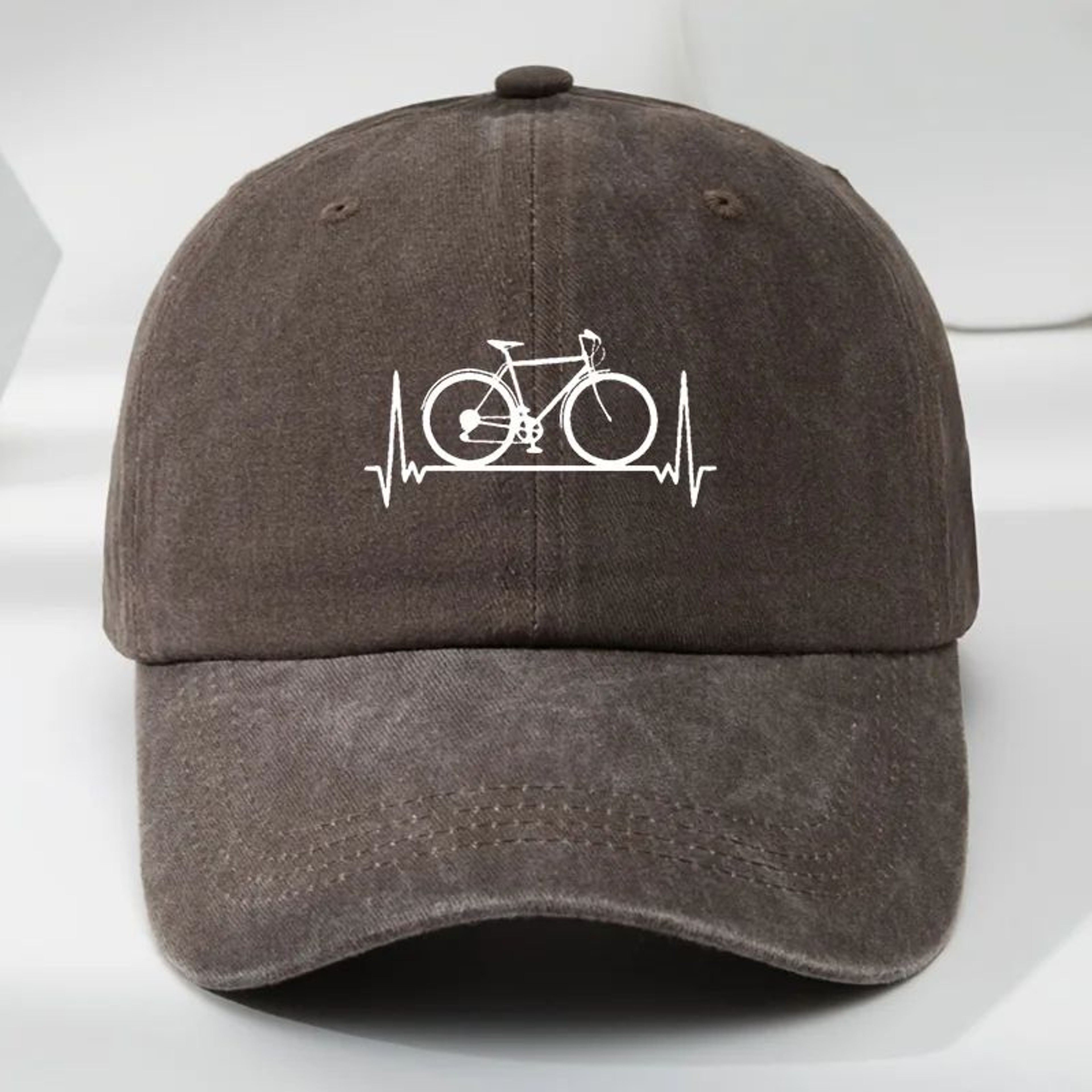 Bicycle Print Outdoor Baseball Cap  Adjustable Sun Protection Sports Hat 8