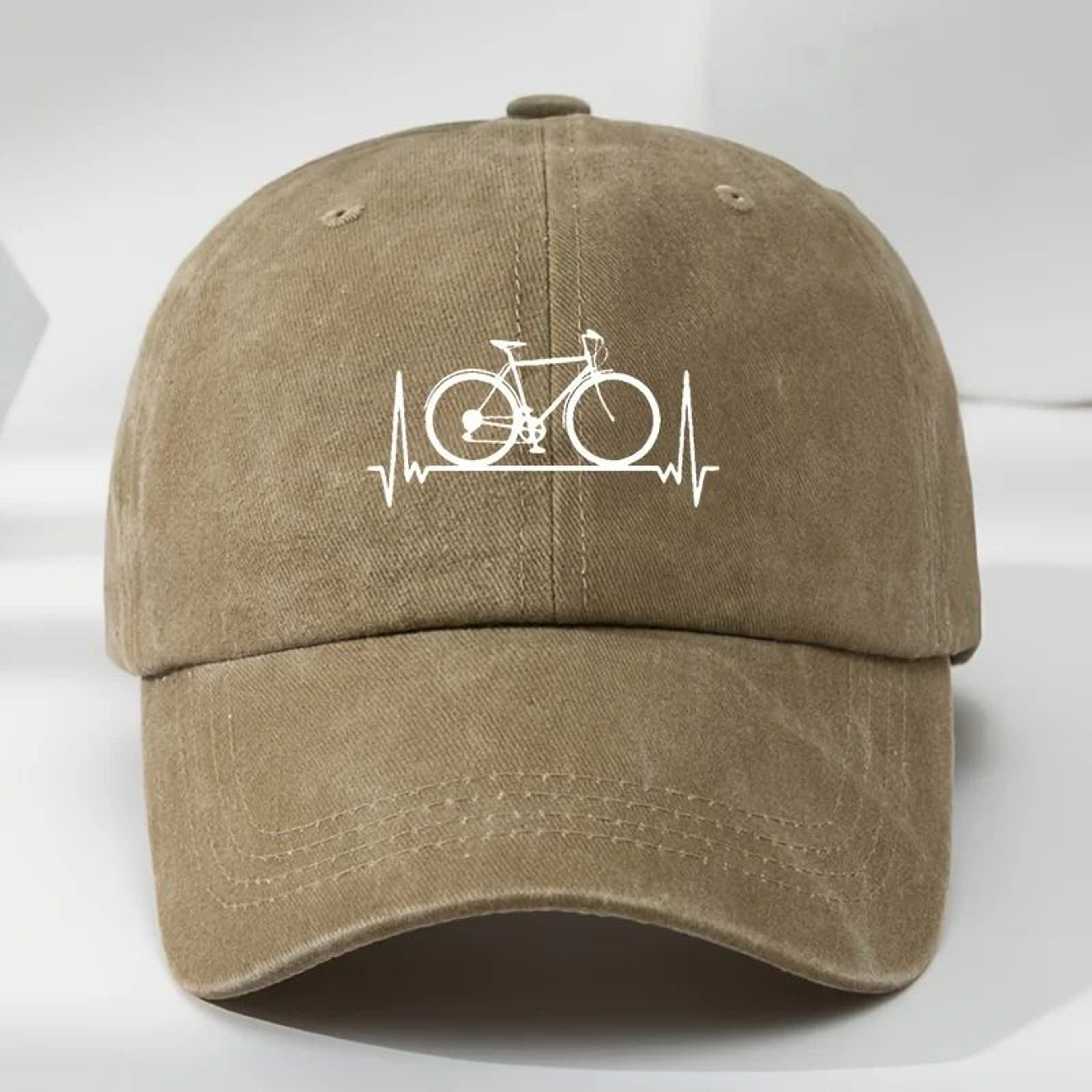 Bicycle Print Outdoor Baseball Cap  Adjustable Sun Protection Sports Hat 10