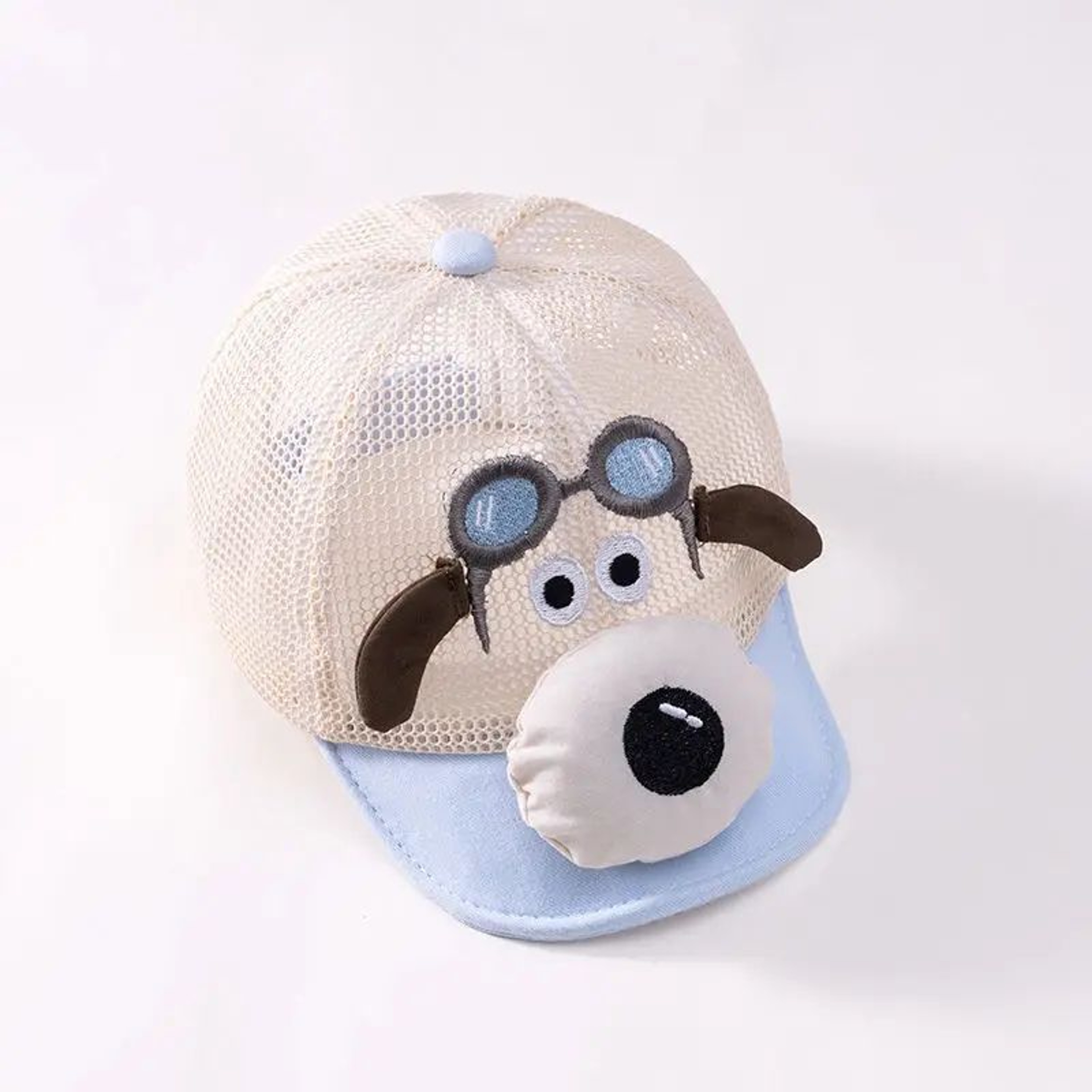 Kids Cartoon Dog Mesh Baseball Cap  Adjustable Summer Sun Hat For Toddlers 8