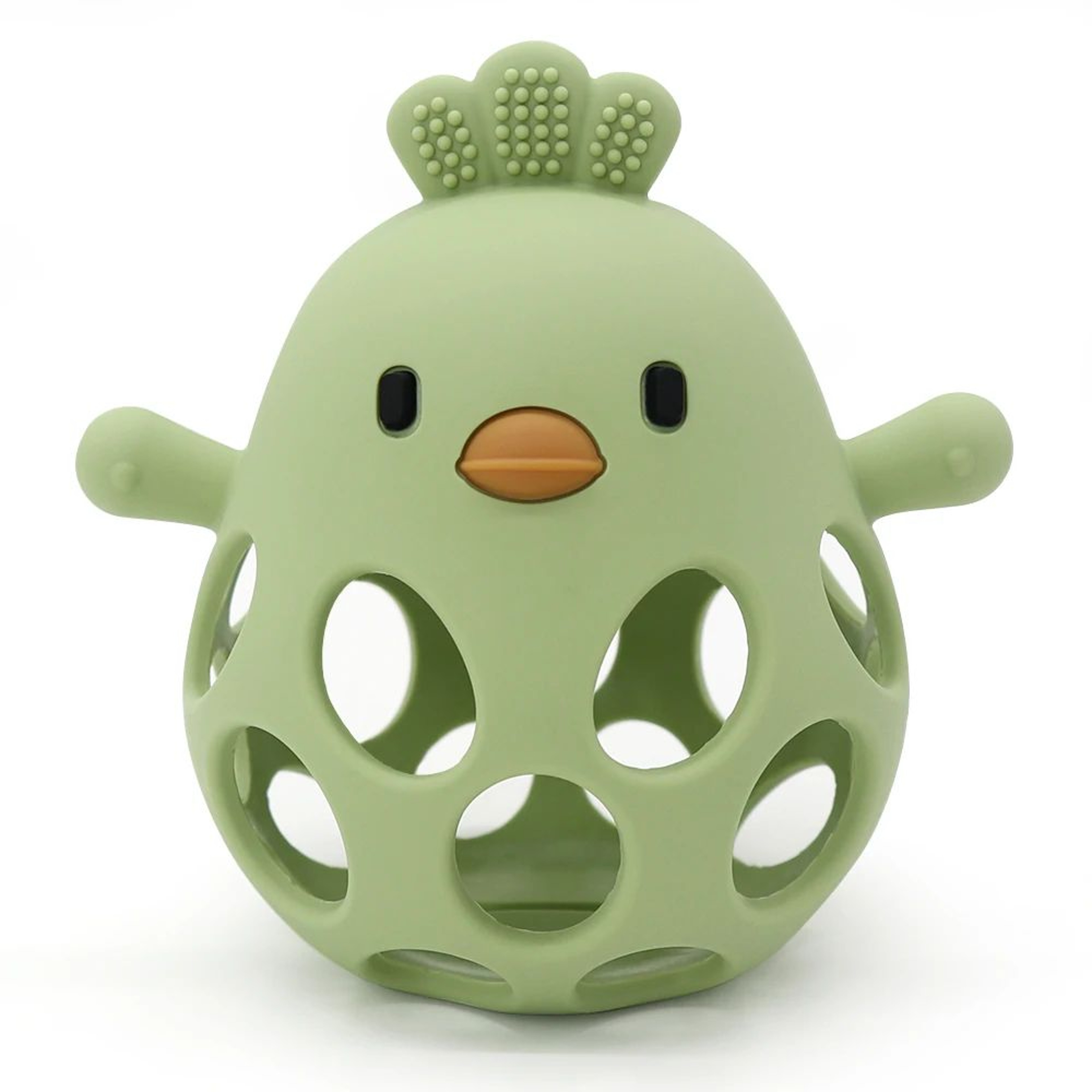 Cartoon Chick Silicone Baby Teether Toy  Soft Hollow Teething Chew For Infants 7