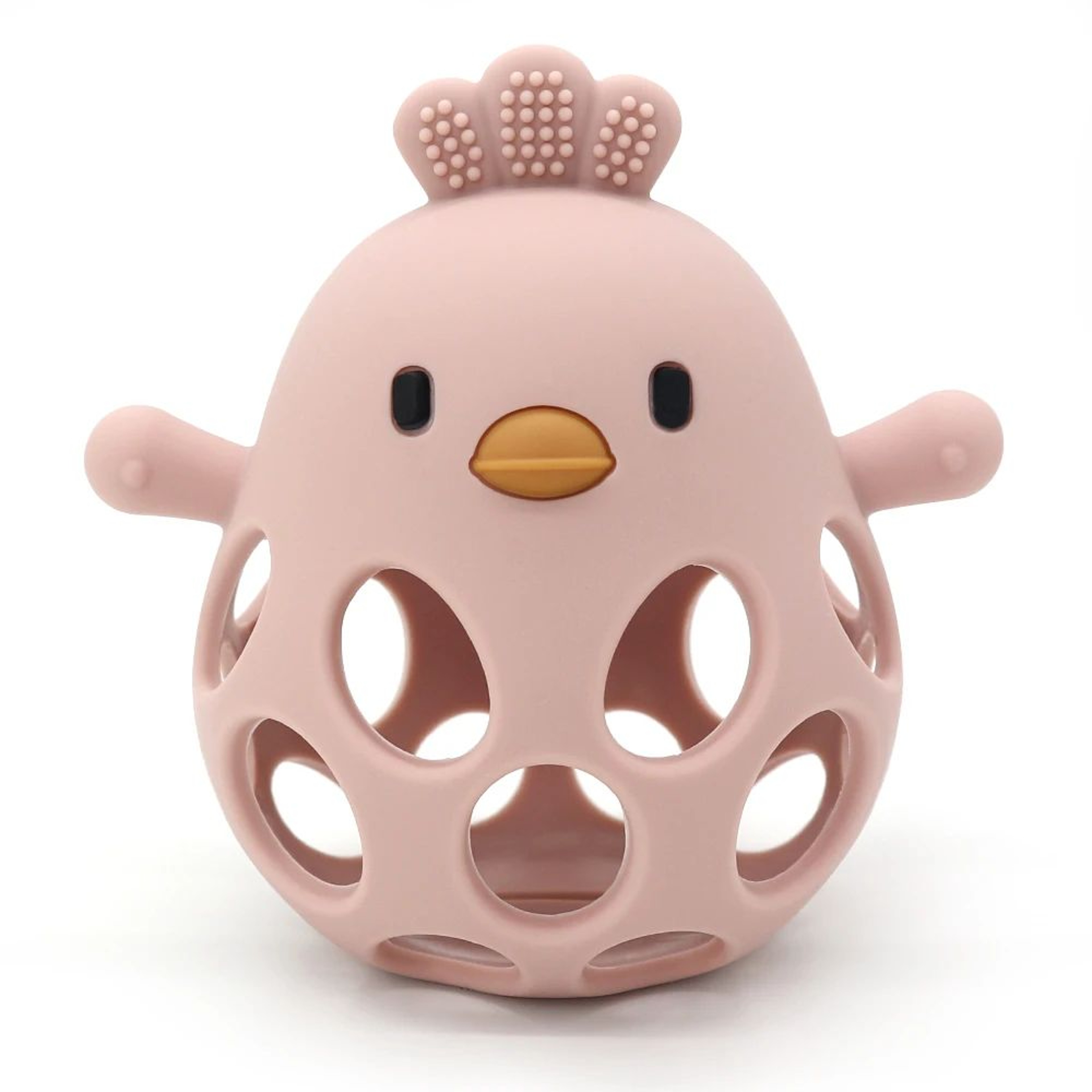 Cartoon Chick Silicone Baby Teether Toy  Soft Hollow Teething Chew For Infants 10
