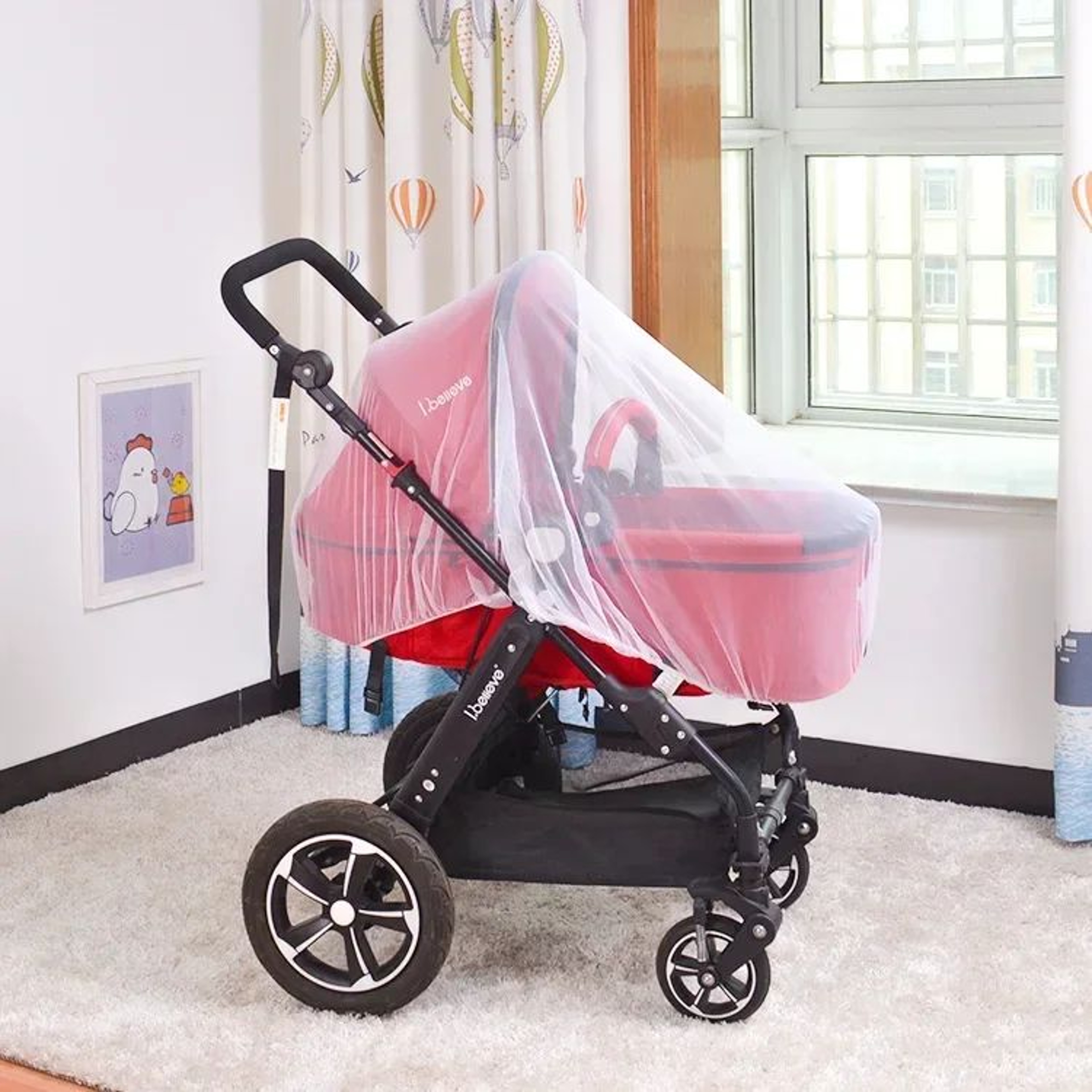 Universal Baby Stroller Mosquito Net  Breathable Insect Protection Mesh For Pram  Pushchair 8