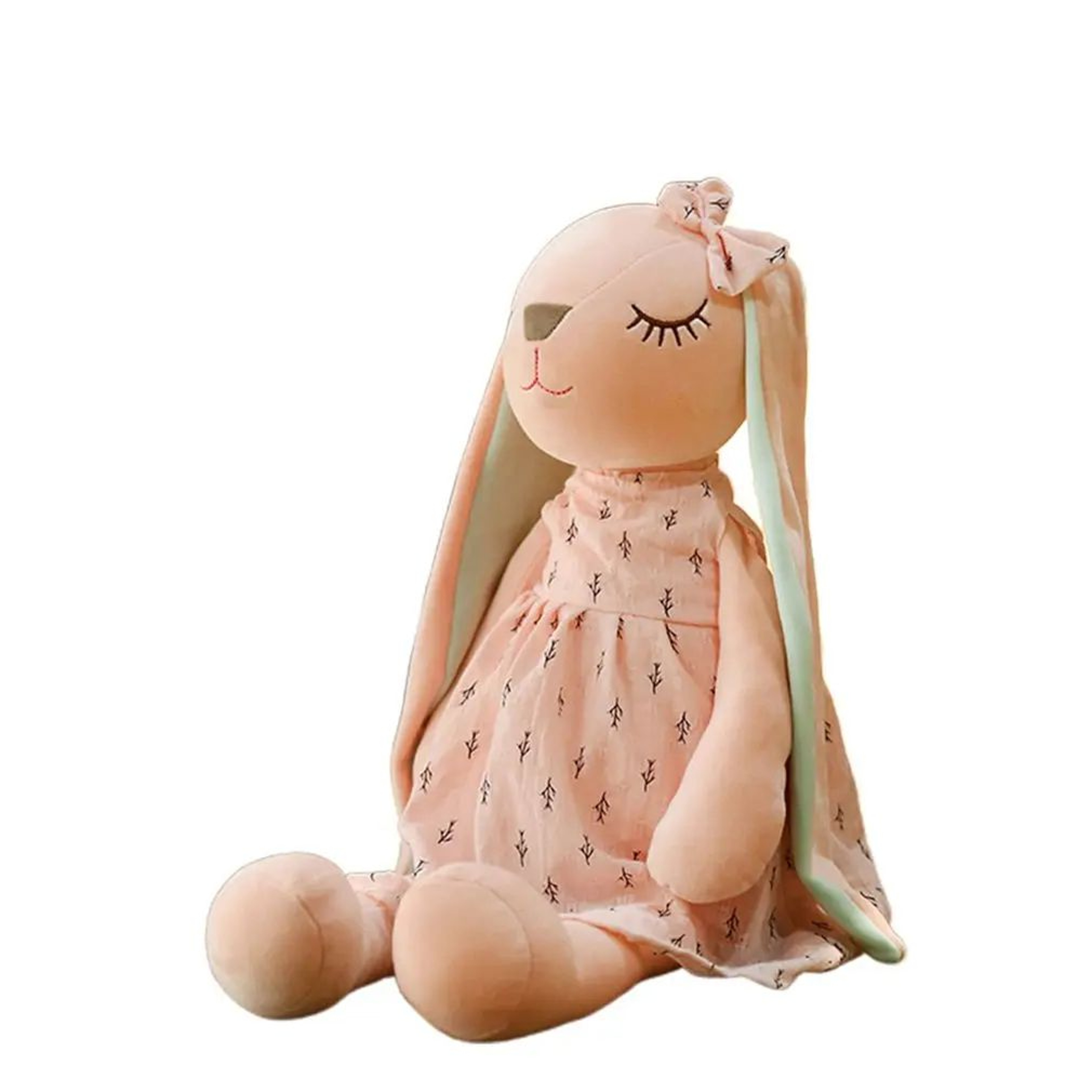 Cute Bunny Plush Toy  Soft Soothing Rabbit Stuffed Animal Doll For Kids 3