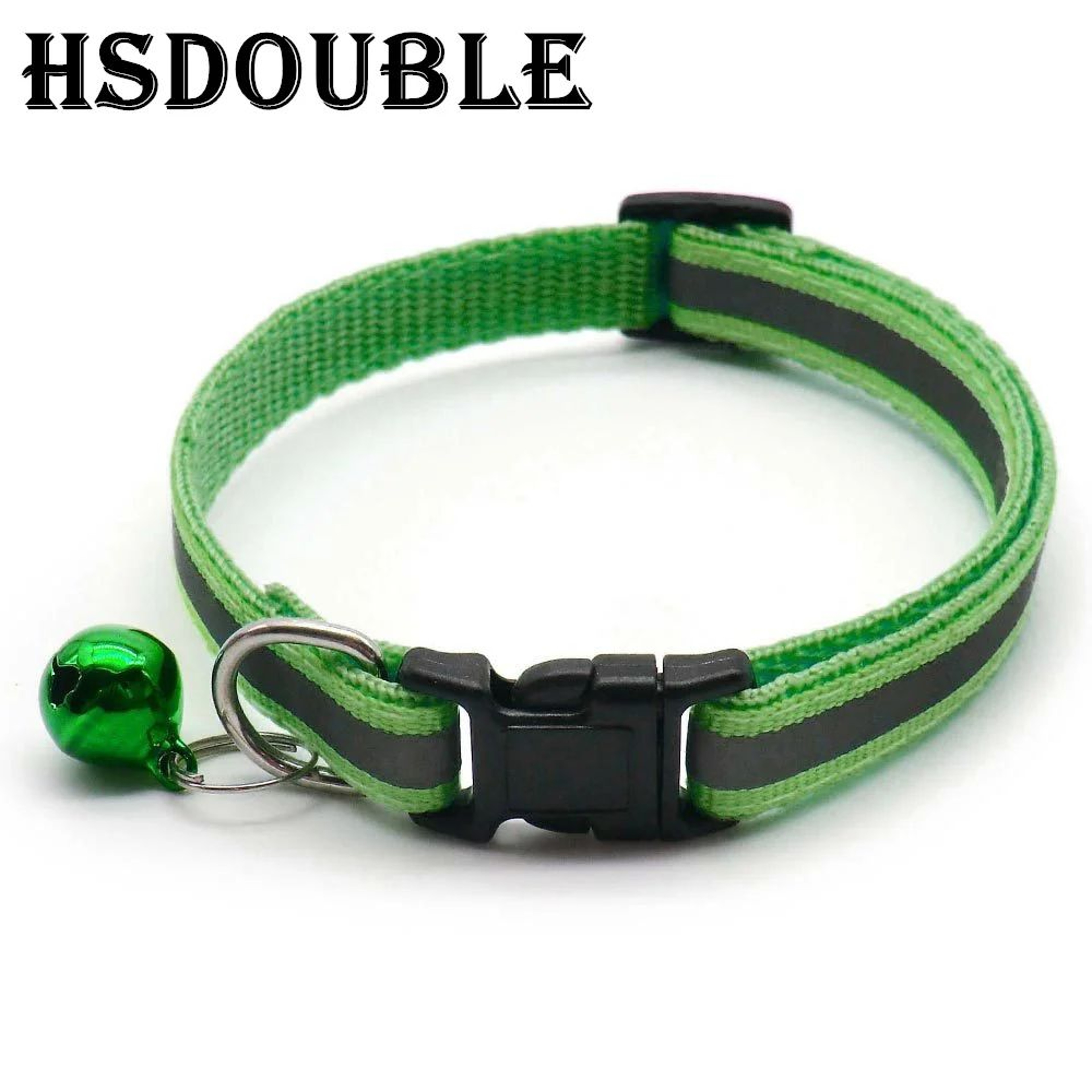 2Pack Reflective Adjustable Cat  Small Dog Collar With Bell  Safety Pet Collar Set 6