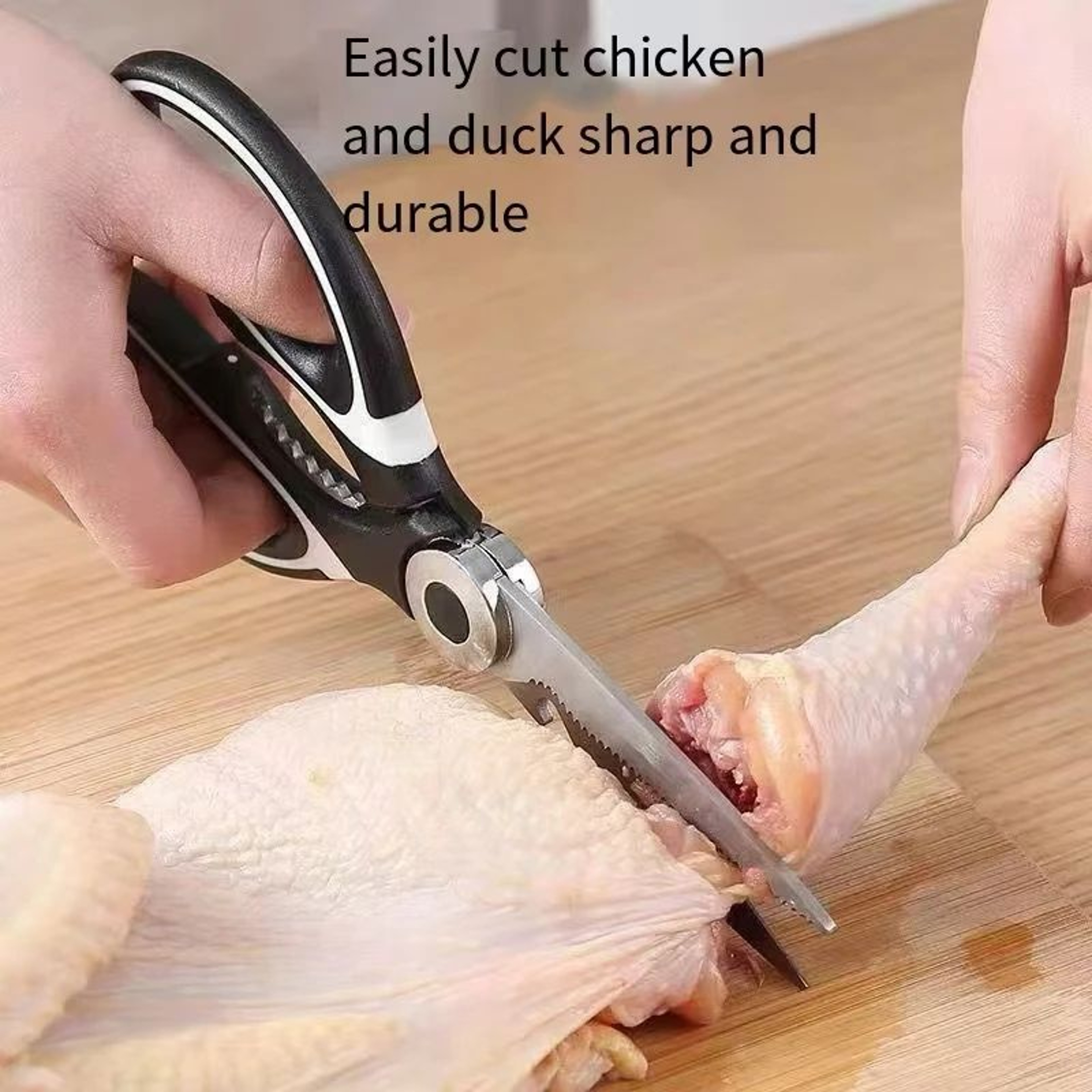 Heavy Duty Stainless Steel Kitchen Scissors  Multifunction Poultry Fish  Vegetable Shears 2