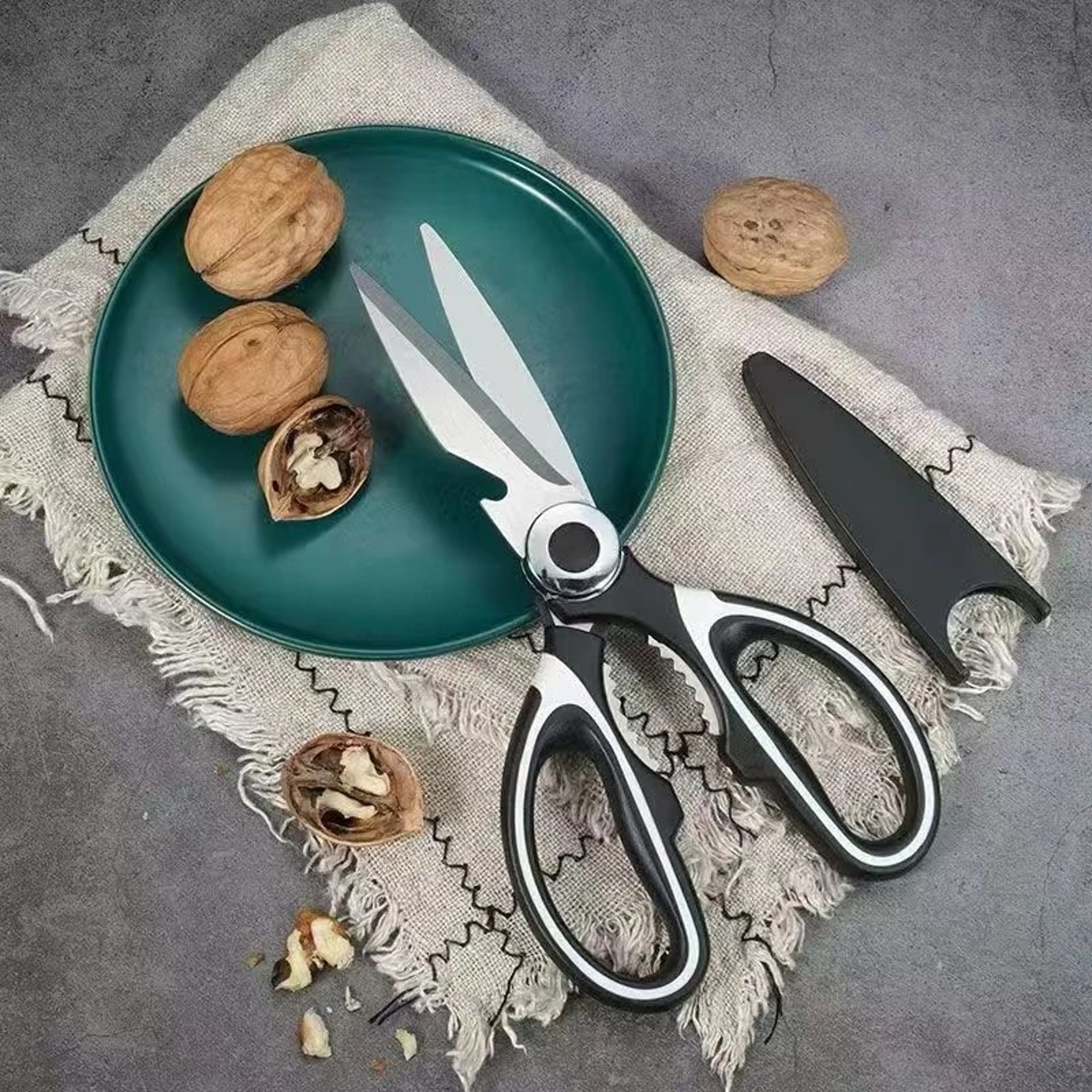 Heavy Duty Stainless Steel Kitchen Scissors  Multifunction Poultry Fish  Vegetable Shears 6