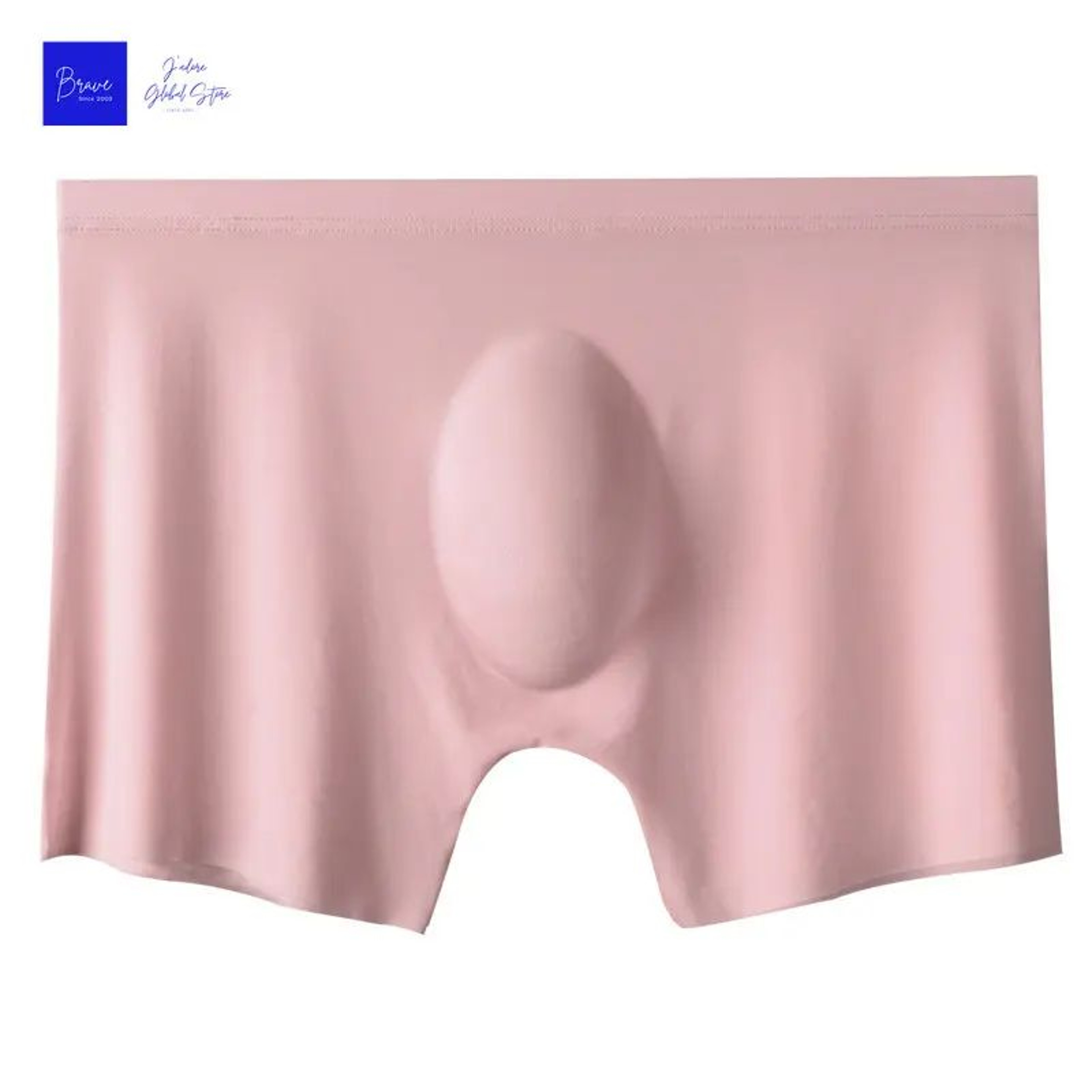 Mens Ice Silk Seamless Boxer Briefs  Breathable Antibacterial Lightweight Underwear 8