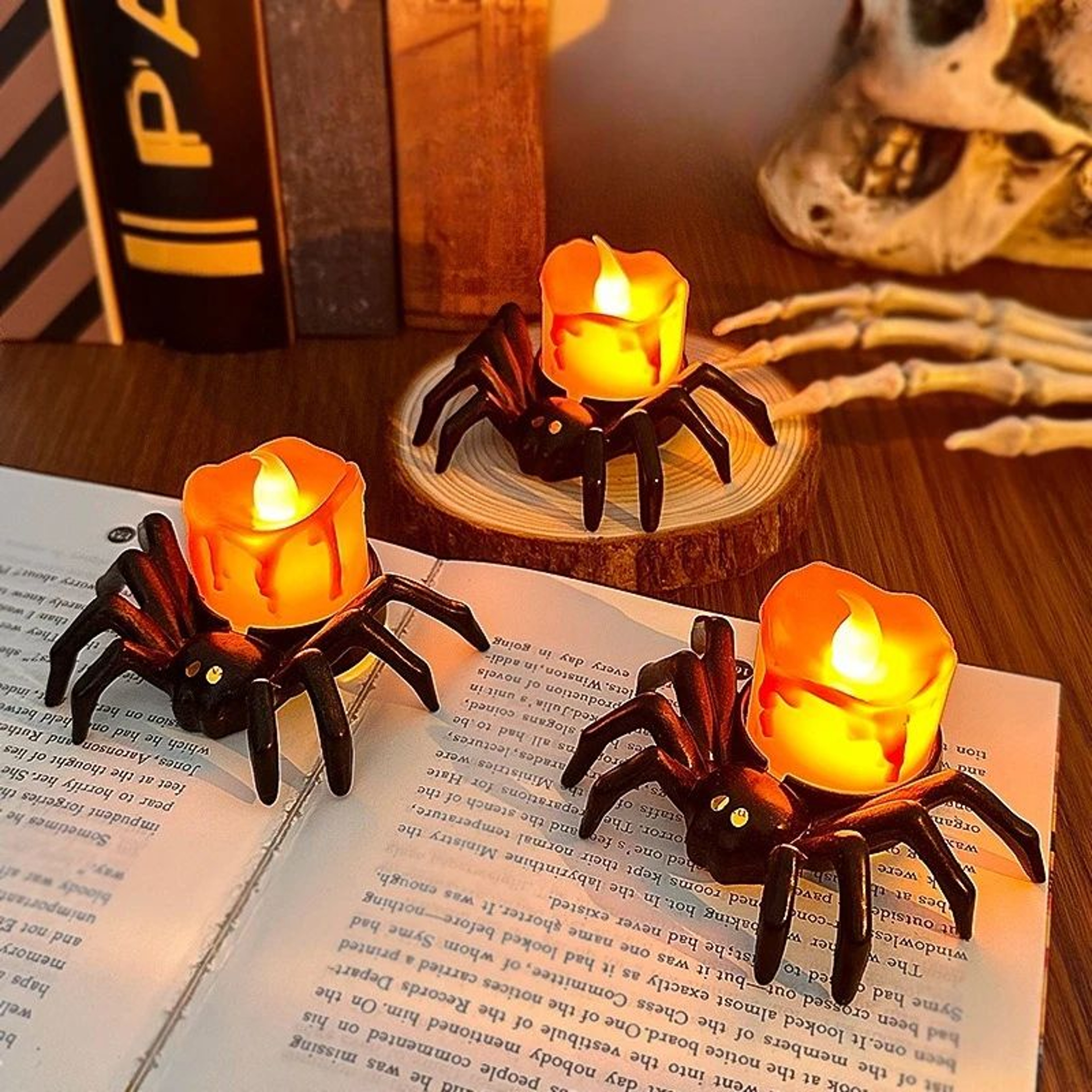 LED Halloween Spider Night Light Decoration  Spooky Party  Haunted House Prop 3