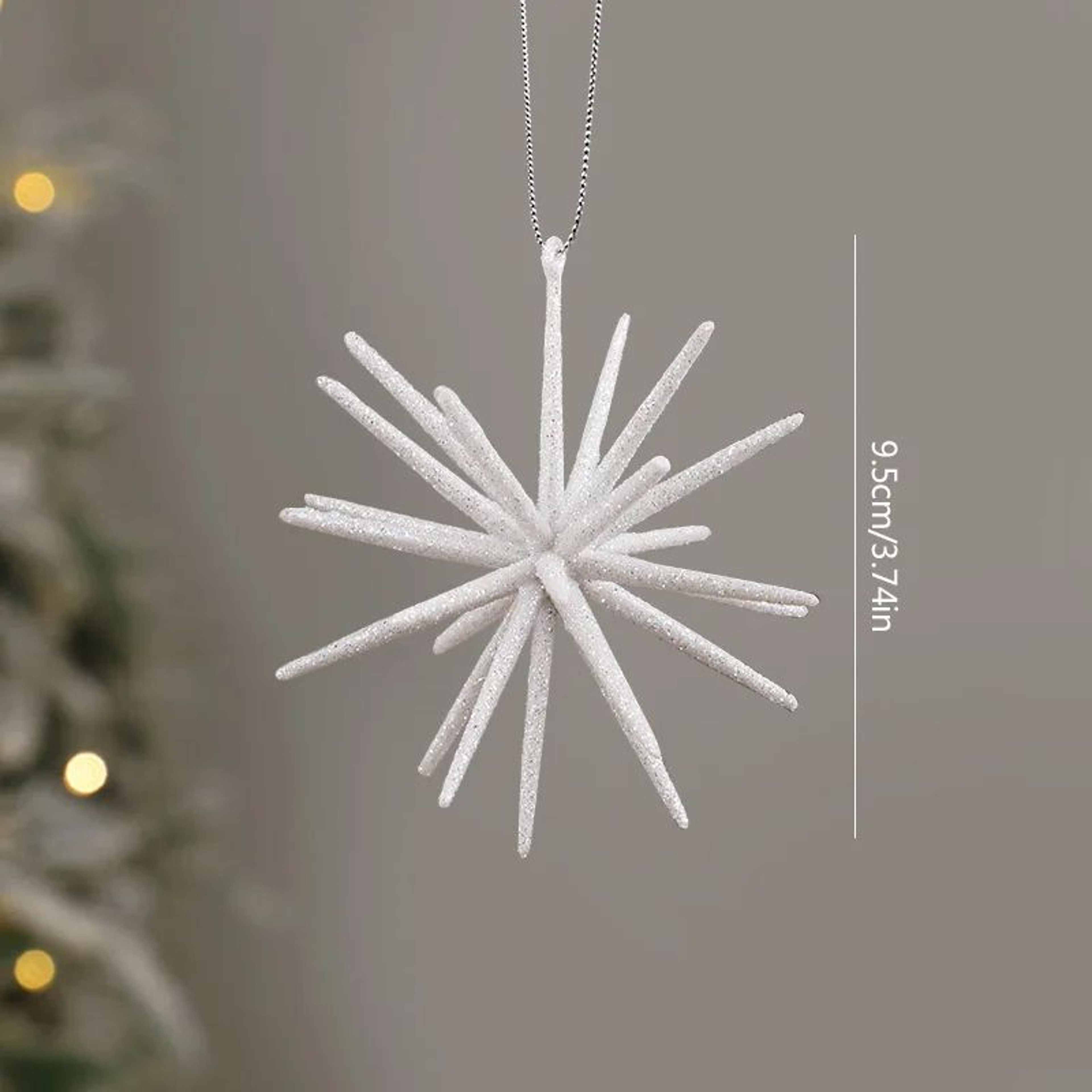 Glitter Exploding Star Christmas Ornament  Hanging Star Tree Decoration 6