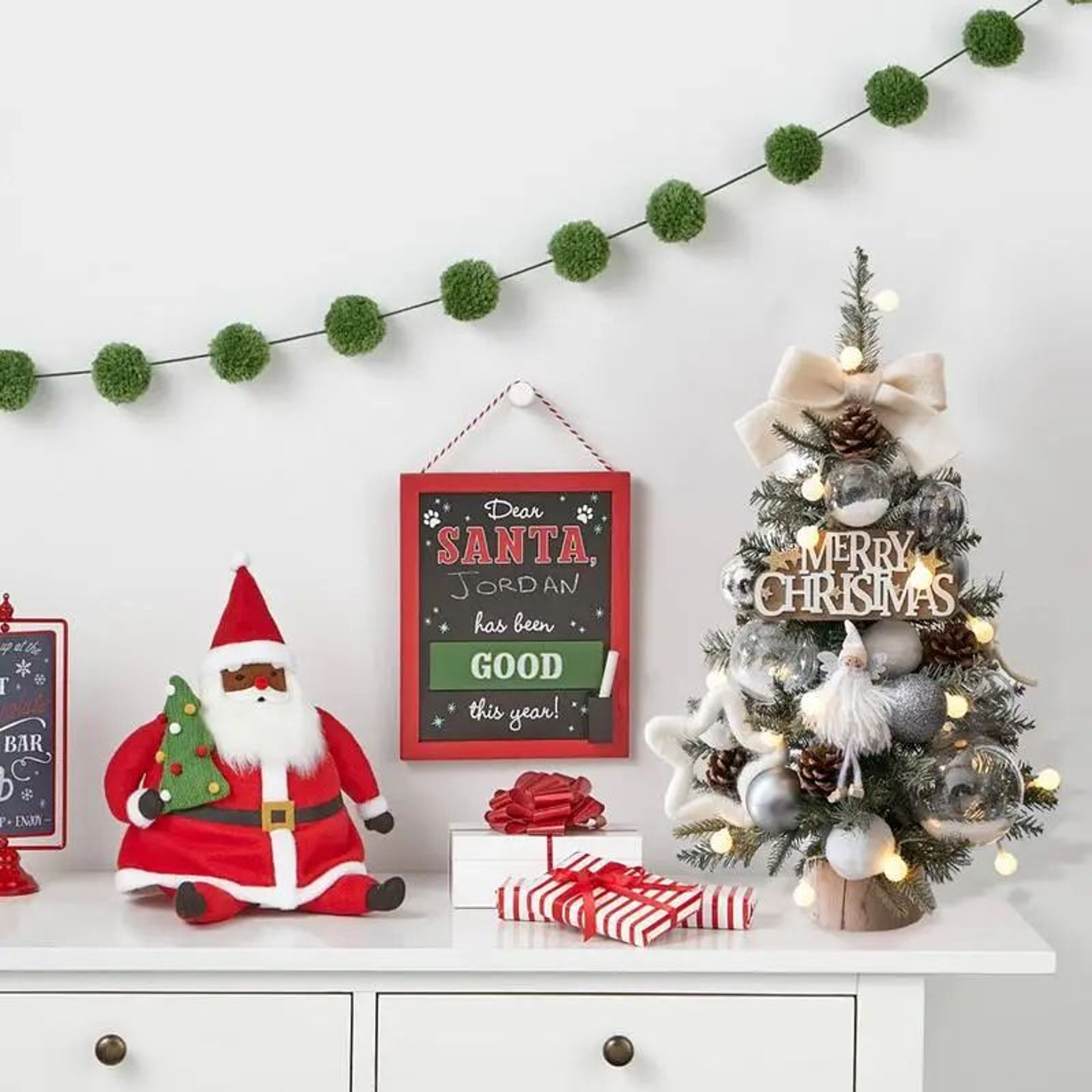 Mini Christmas Tree With Lights Mini Christmas Tree Ornament Christmas Decorations Flocking Beads M 2