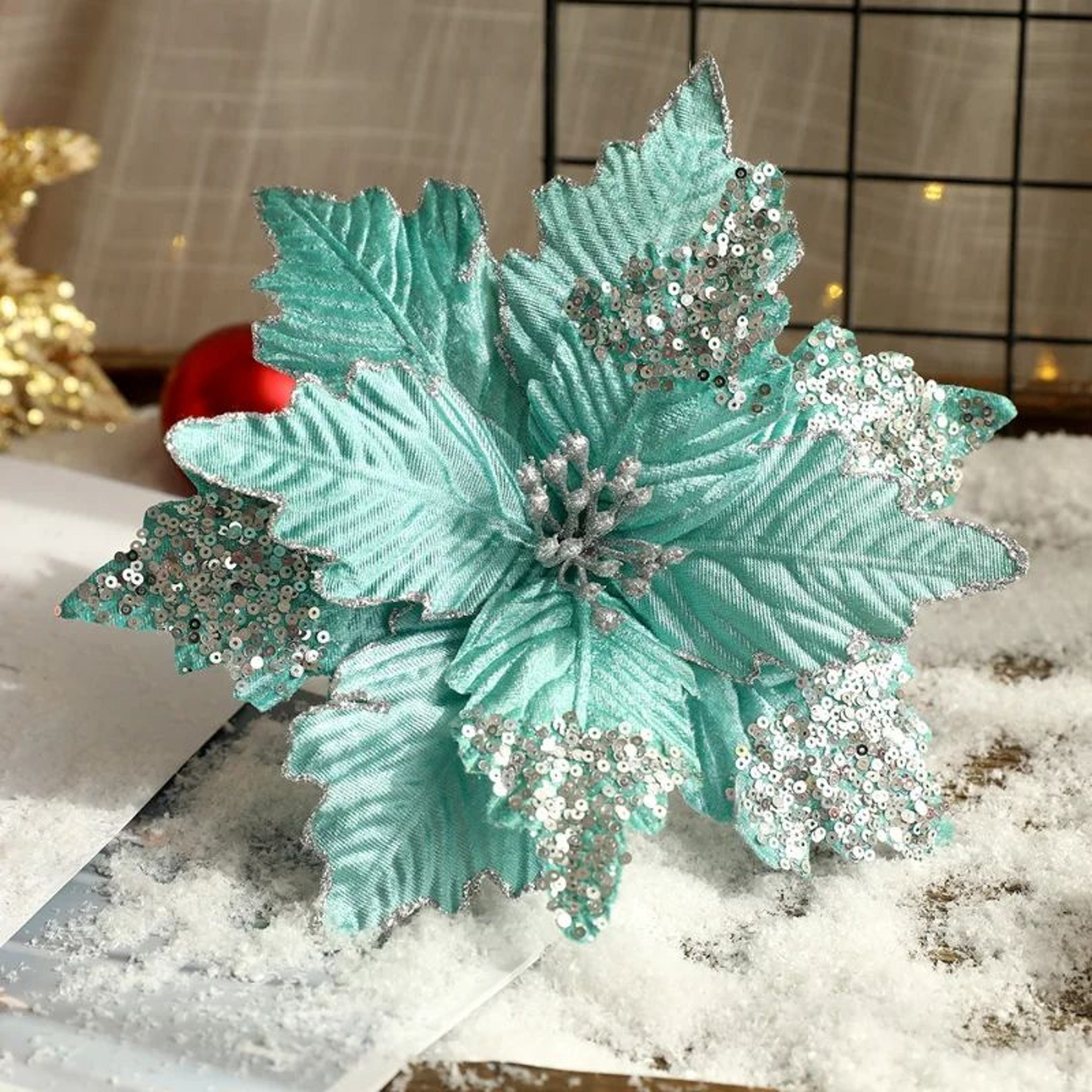 Artificial Dried Flower Stem For Christmas Tree Decor  Rustic Wedding  Holiday Floral Decoration 5