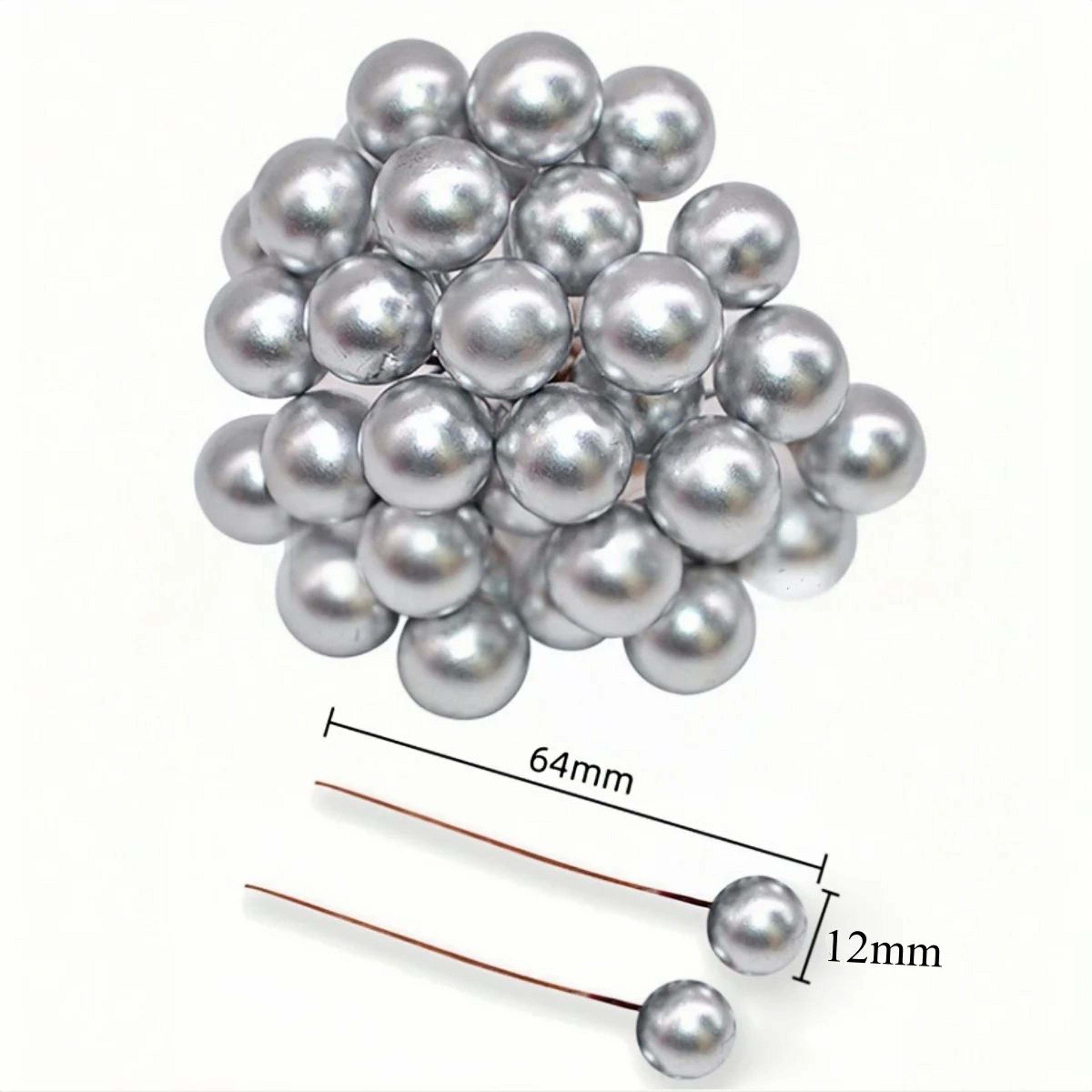 Mini Artificial Christmas Berry Decorations  Red Gold  Silver Fake Cherry Berries For DIY Wreaths   8