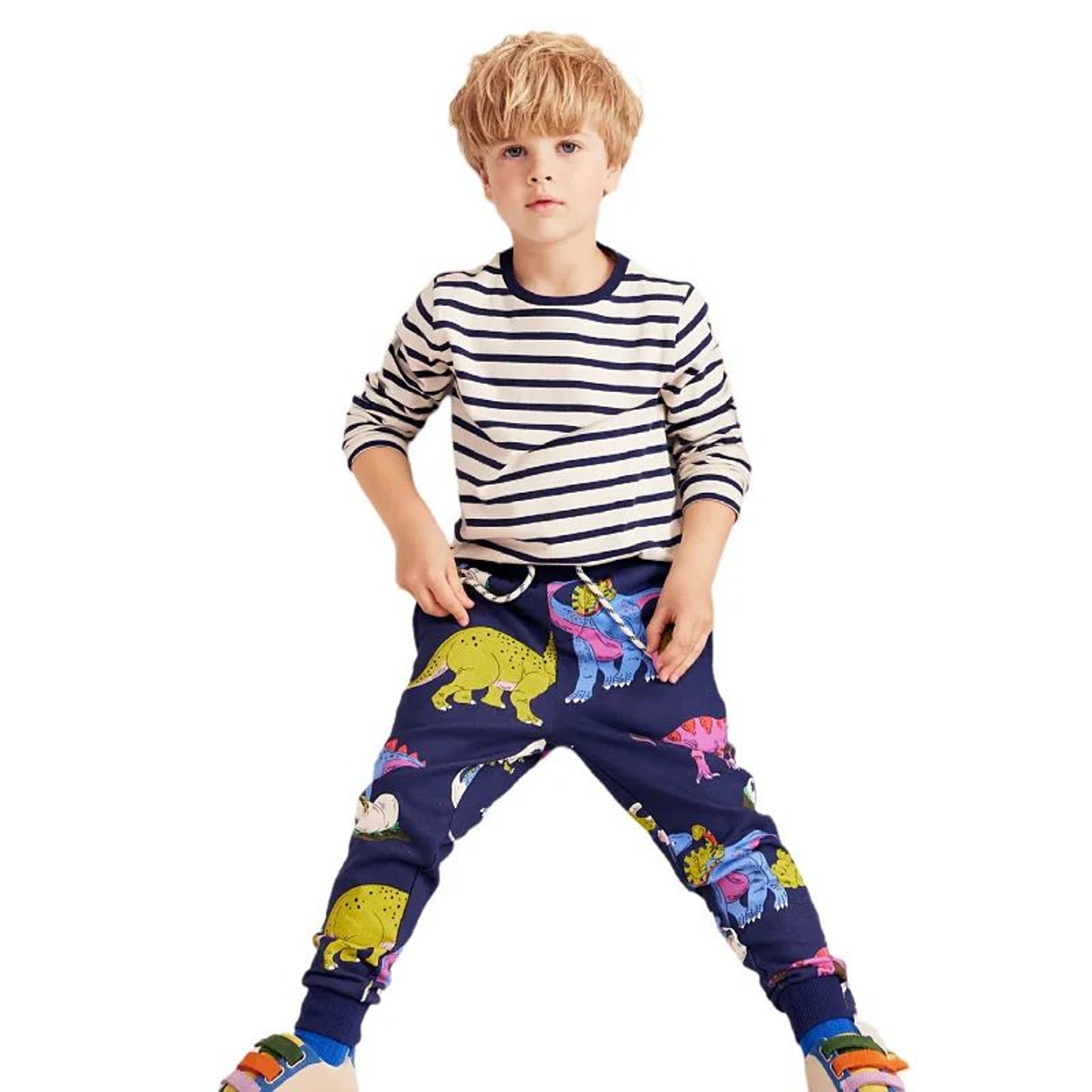 Jumping Meters Kids Dinosaur Sweatpants  Adjustable Drawstring Toddler  Baby Trousers For Boys And  2