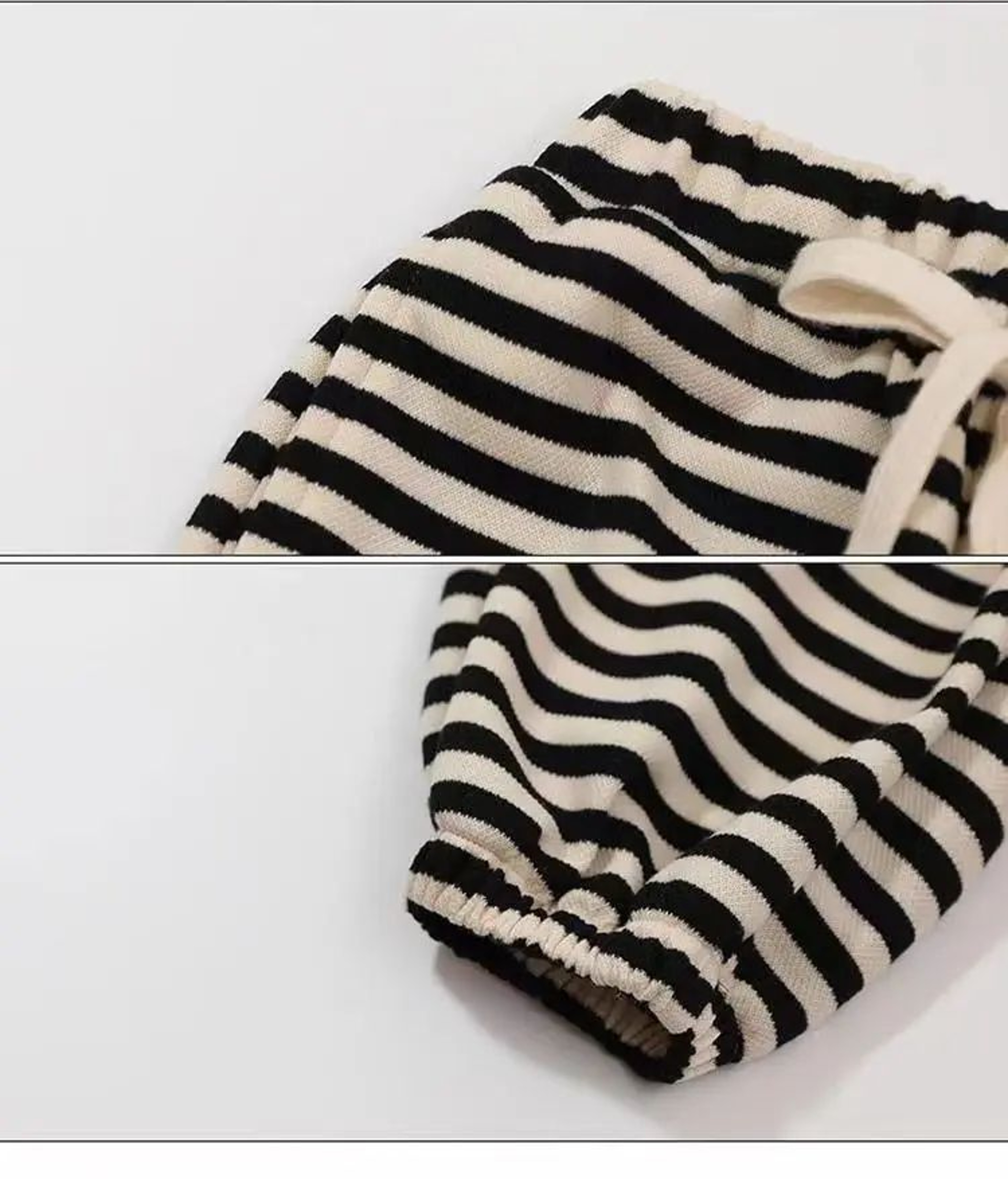 CozyStride Kids Striped Jogger Pants  Thermal Drawstring Toddler Sweatpants For Boys  Girls 46Y 4