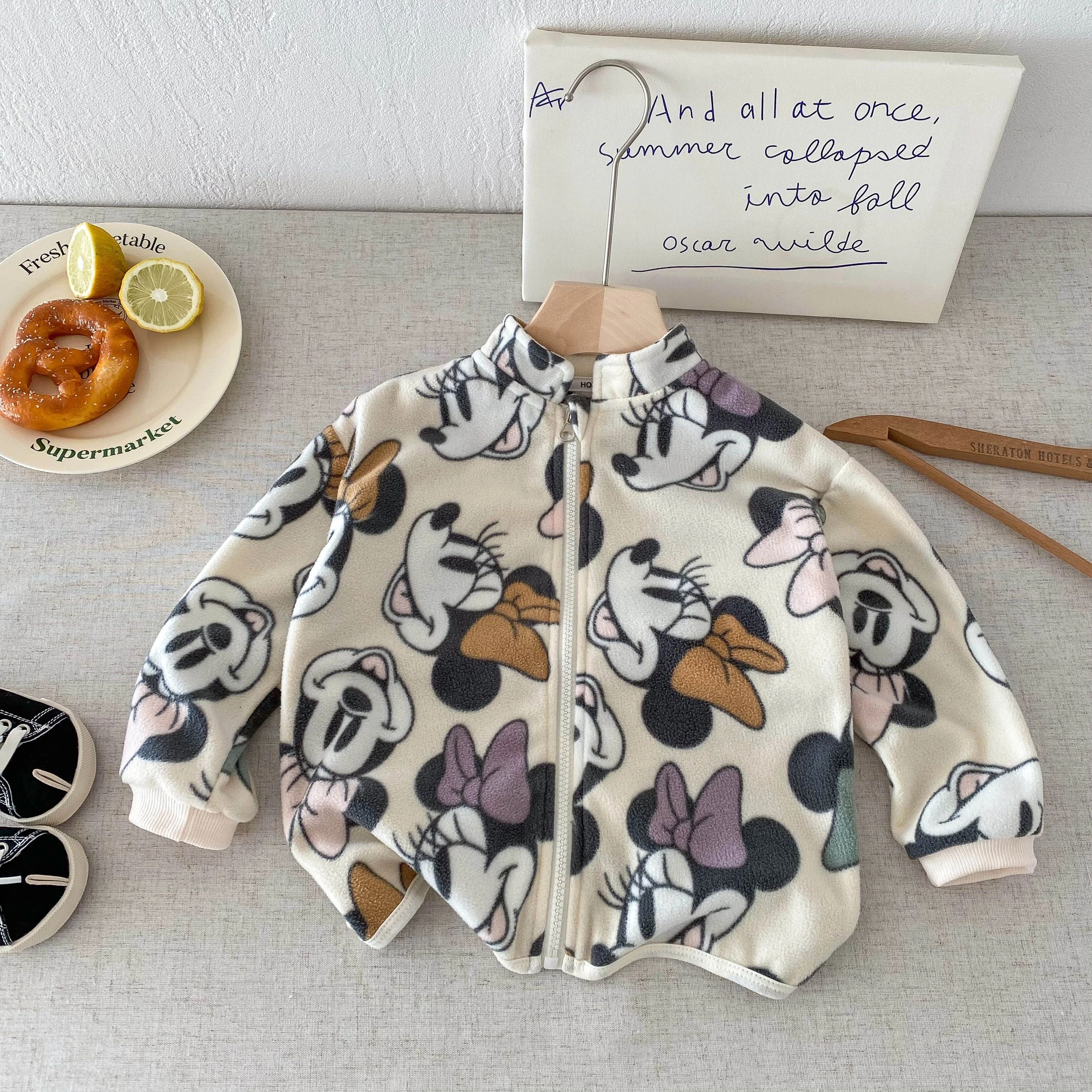 Disney Mickey Kids Lightweight Jacket  Cartoon Print Spring Autumn Coat For Boys  Girls 06Y 2