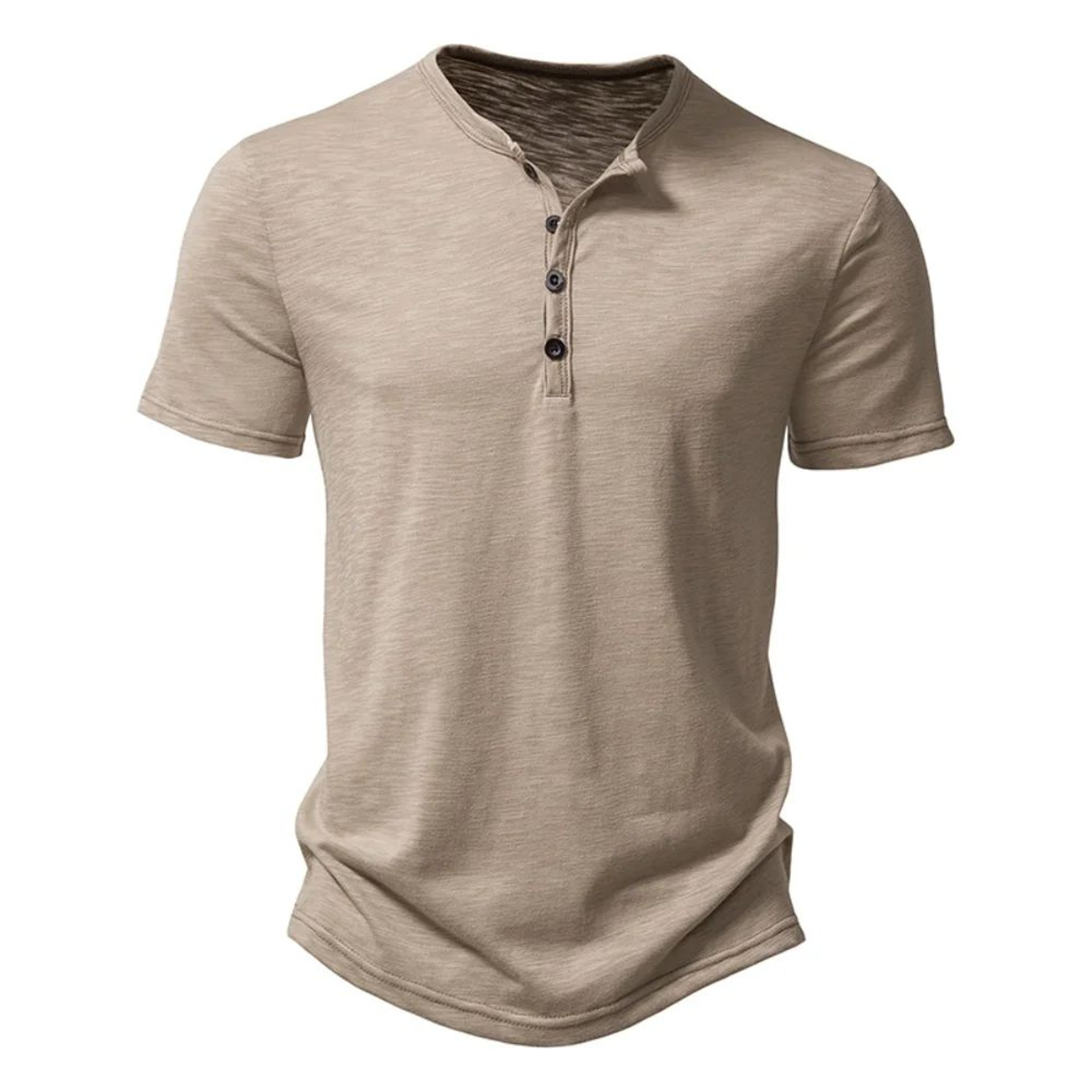 King Billion Mens Cotton Henley TShirt  Breathable Short Sleeve Casual Summer Tee 3