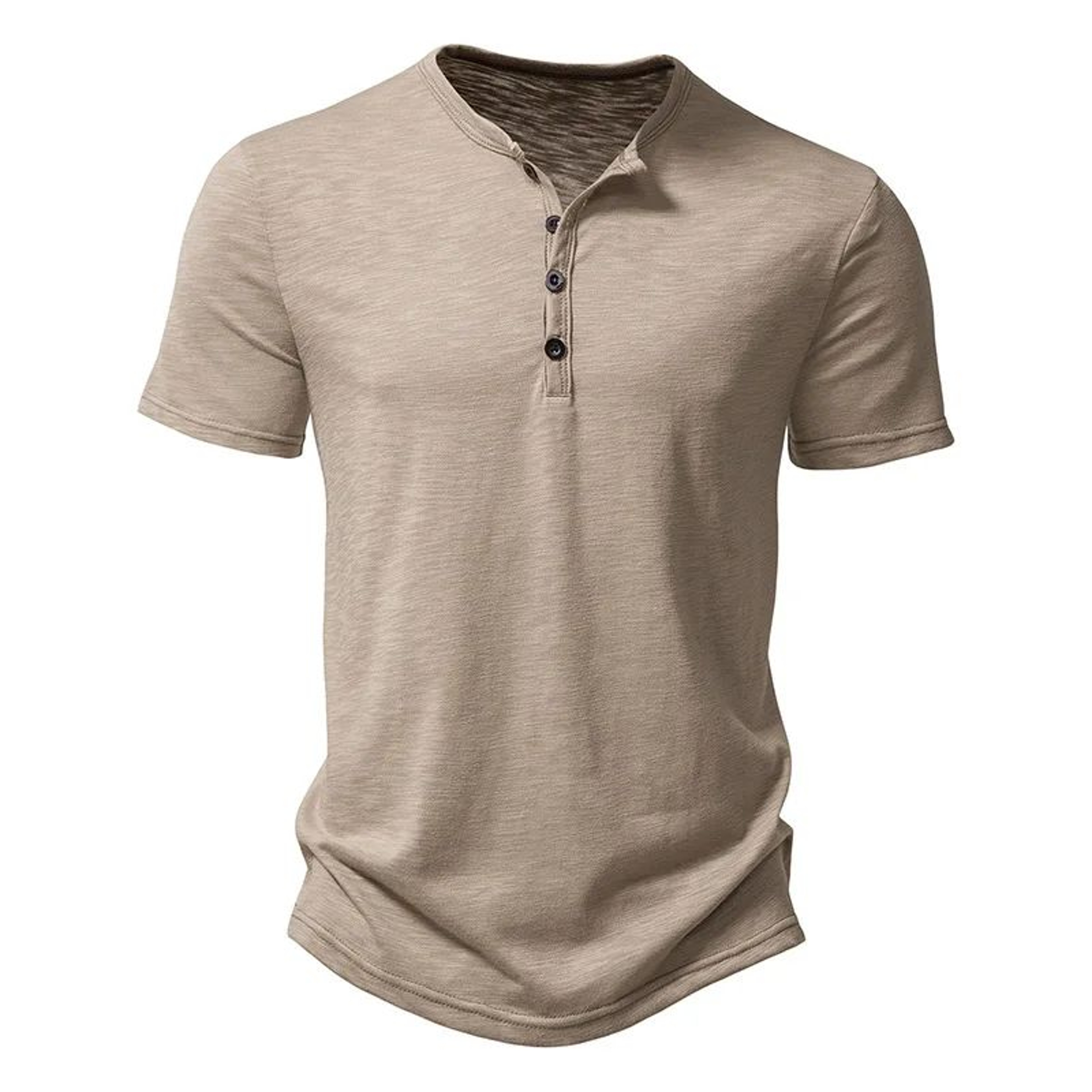 King Billion Mens Cotton Henley TShirt  Breathable Short Sleeve Casual Summer Tee 6