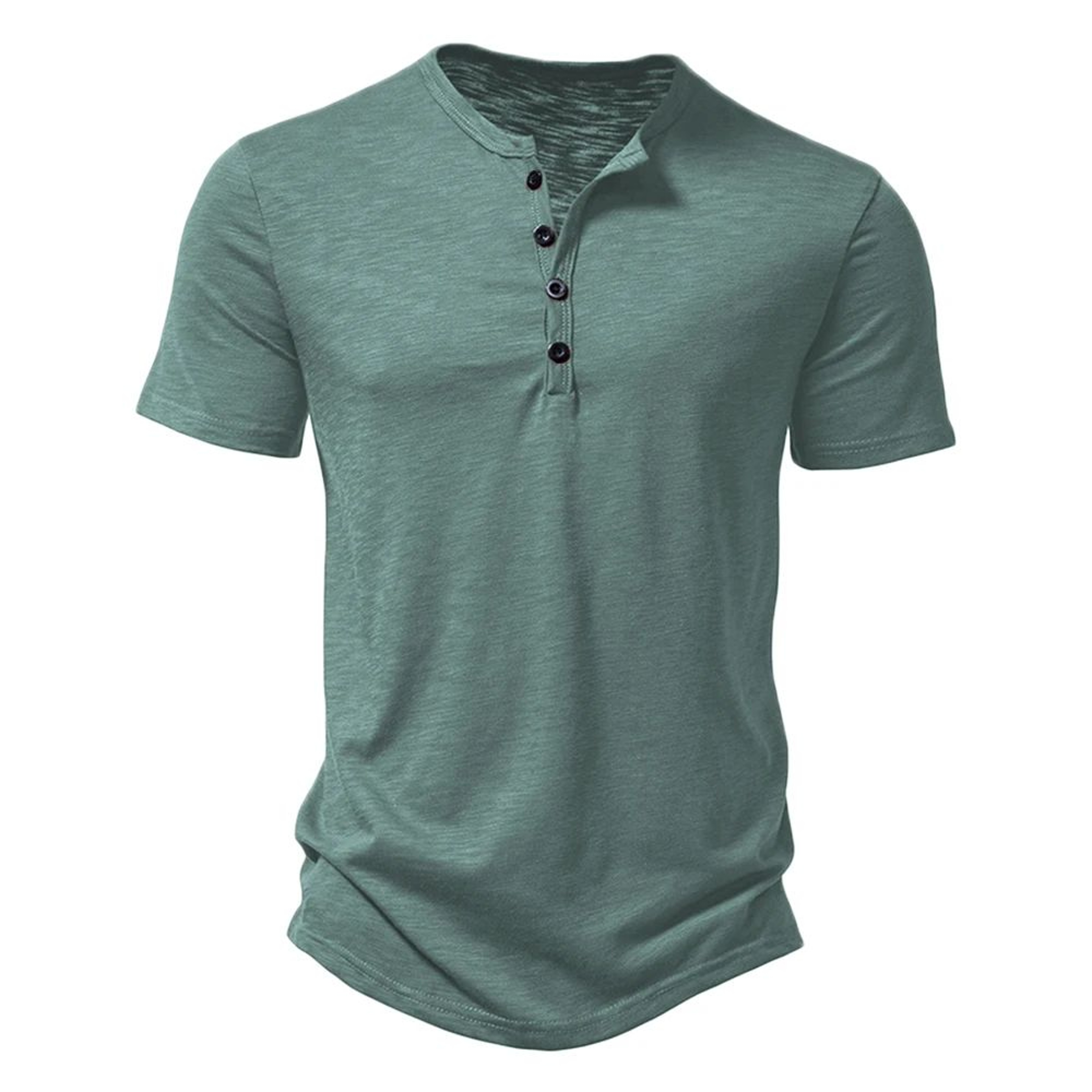 King Billion Mens Cotton Henley TShirt  Breathable Short Sleeve Casual Summer Tee 9