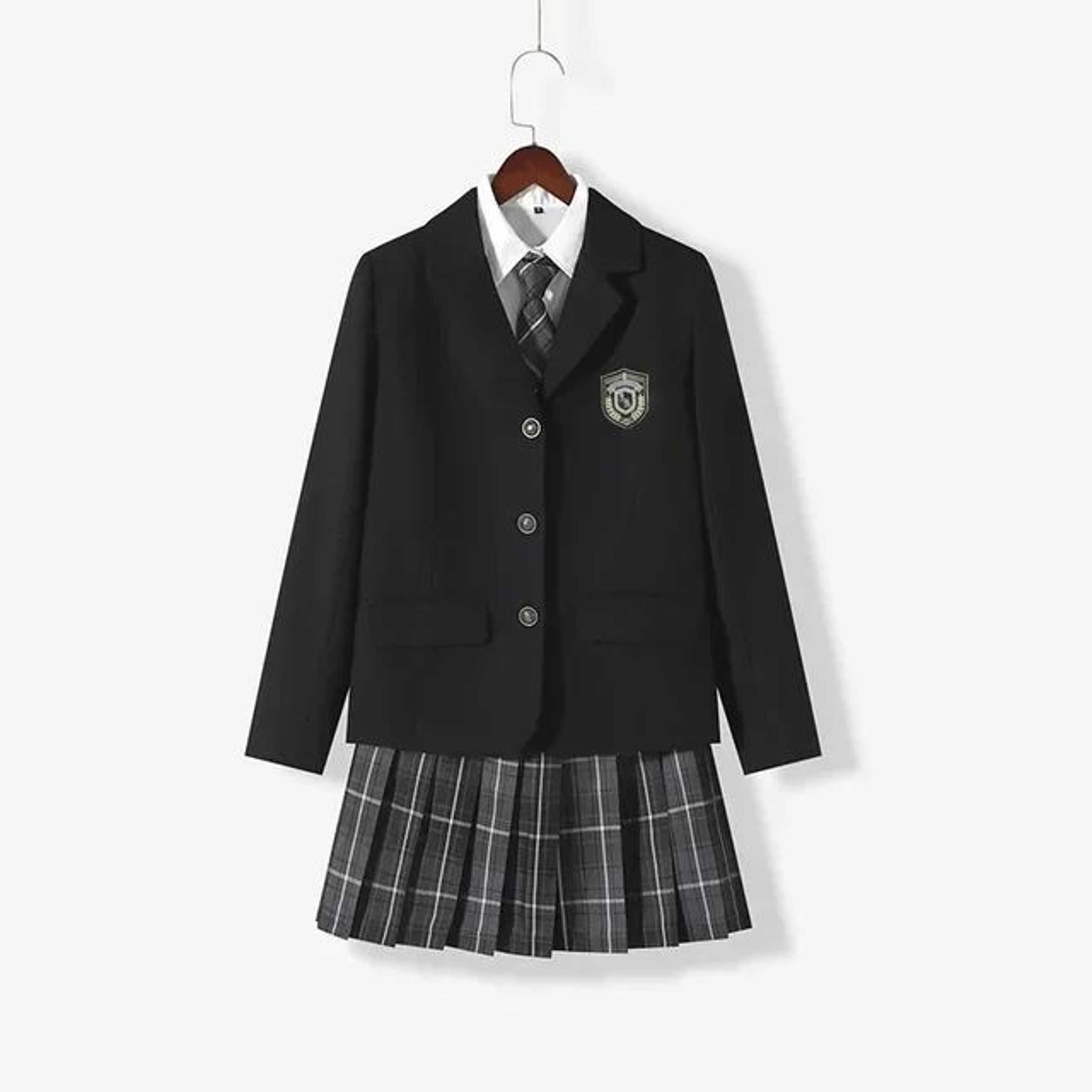 Japanese Sailor School Uniform Blazer Set  Anime JK Pleated Skirt Cosplay Outfit For Women 11