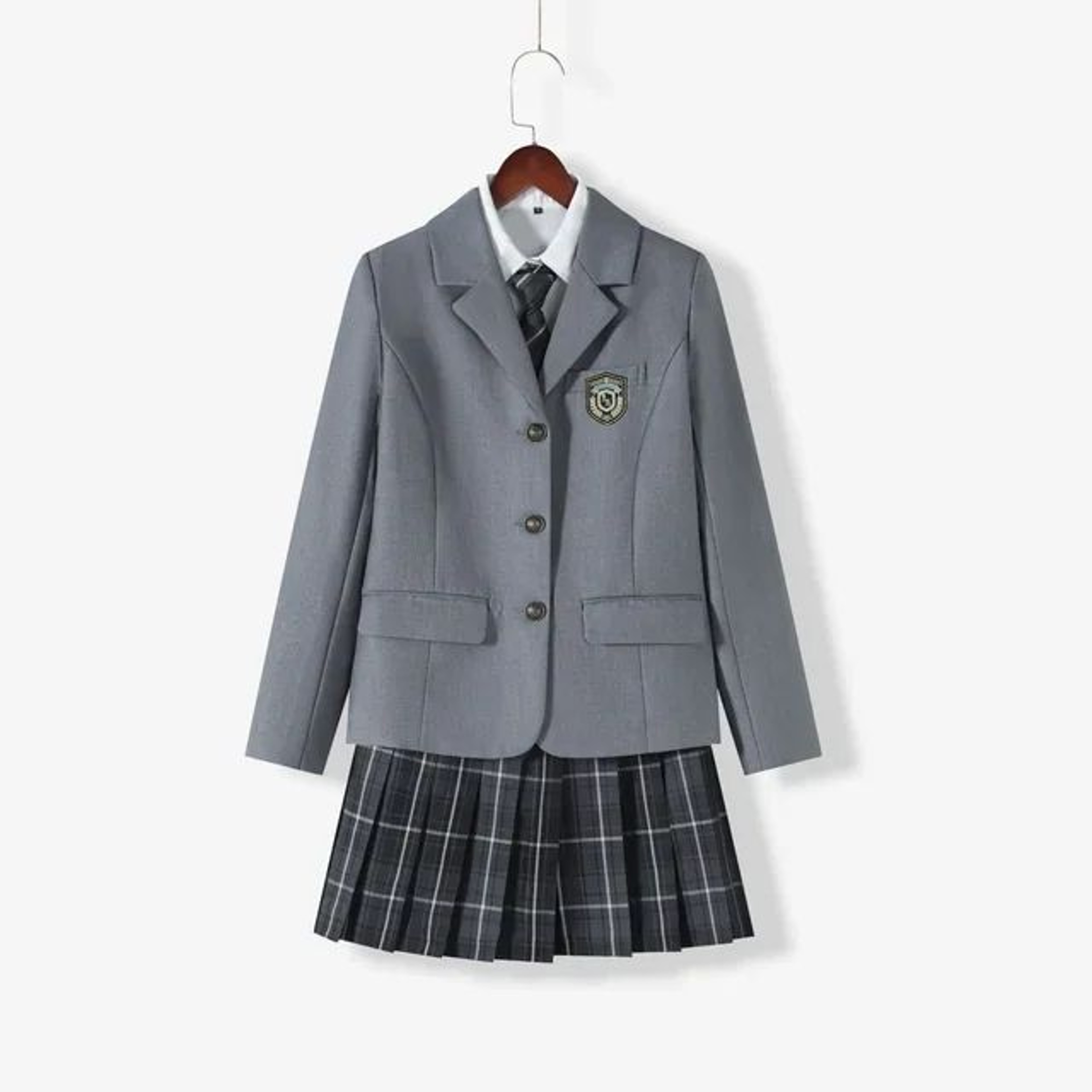 Japanese Sailor School Uniform Blazer Set  Anime JK Pleated Skirt Cosplay Outfit For Women 13