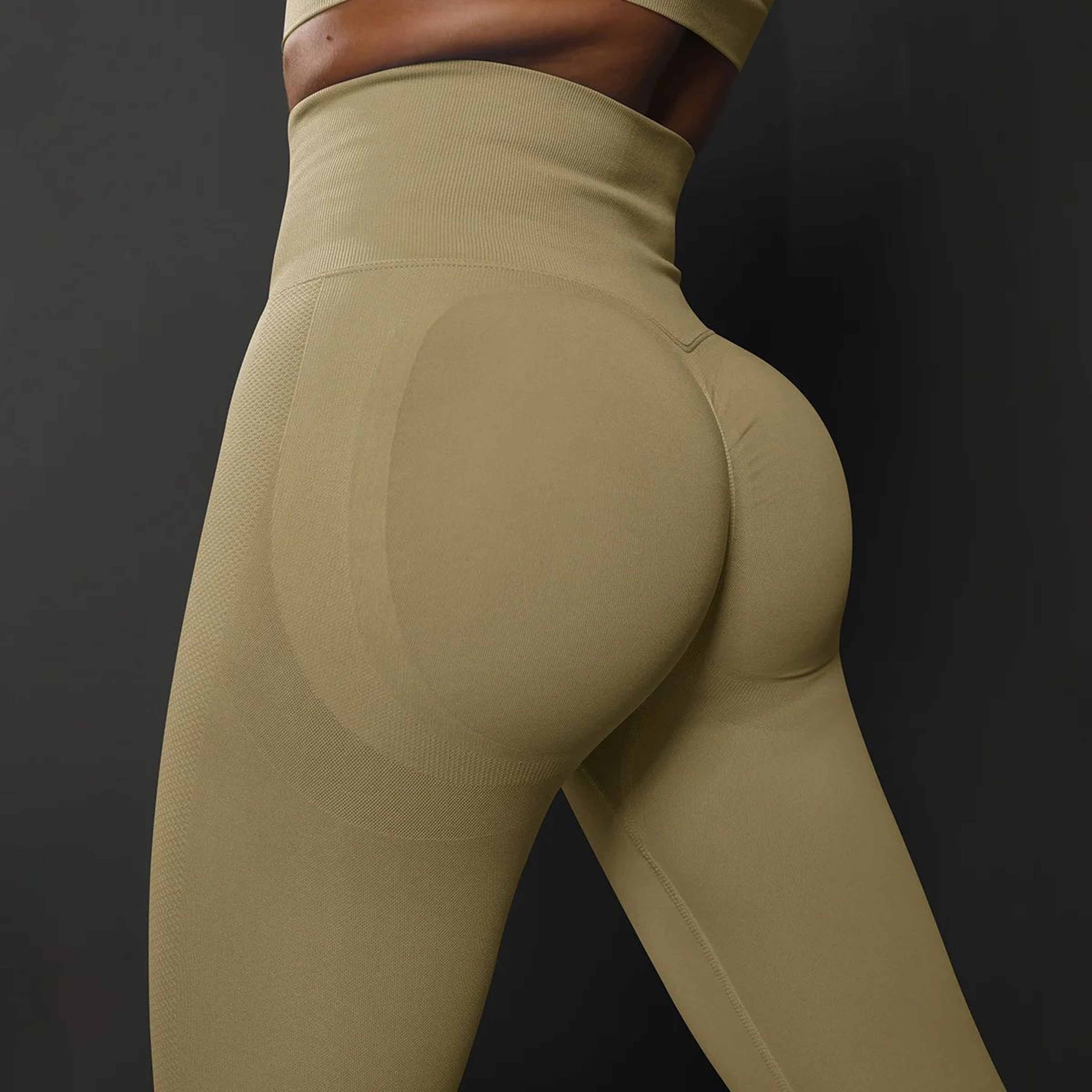 Womens High Waist Seamless Yoga Leggings  Push Up Hip Lift Gym  Running Fitness Pants 5