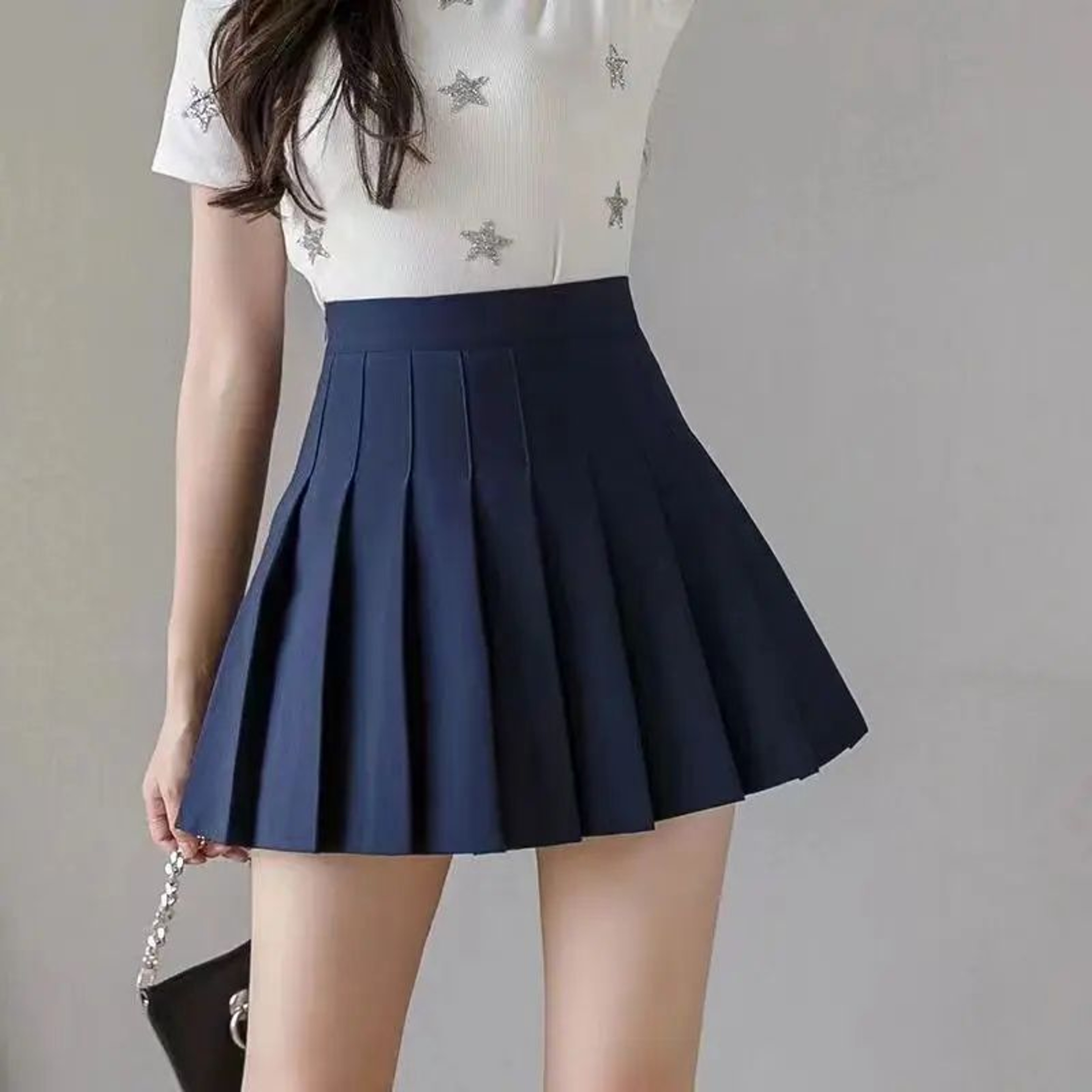 Womens High Waist Pleated Tennis Mini Skirt  Korean Style Vintage Summer Dance Skirt 16