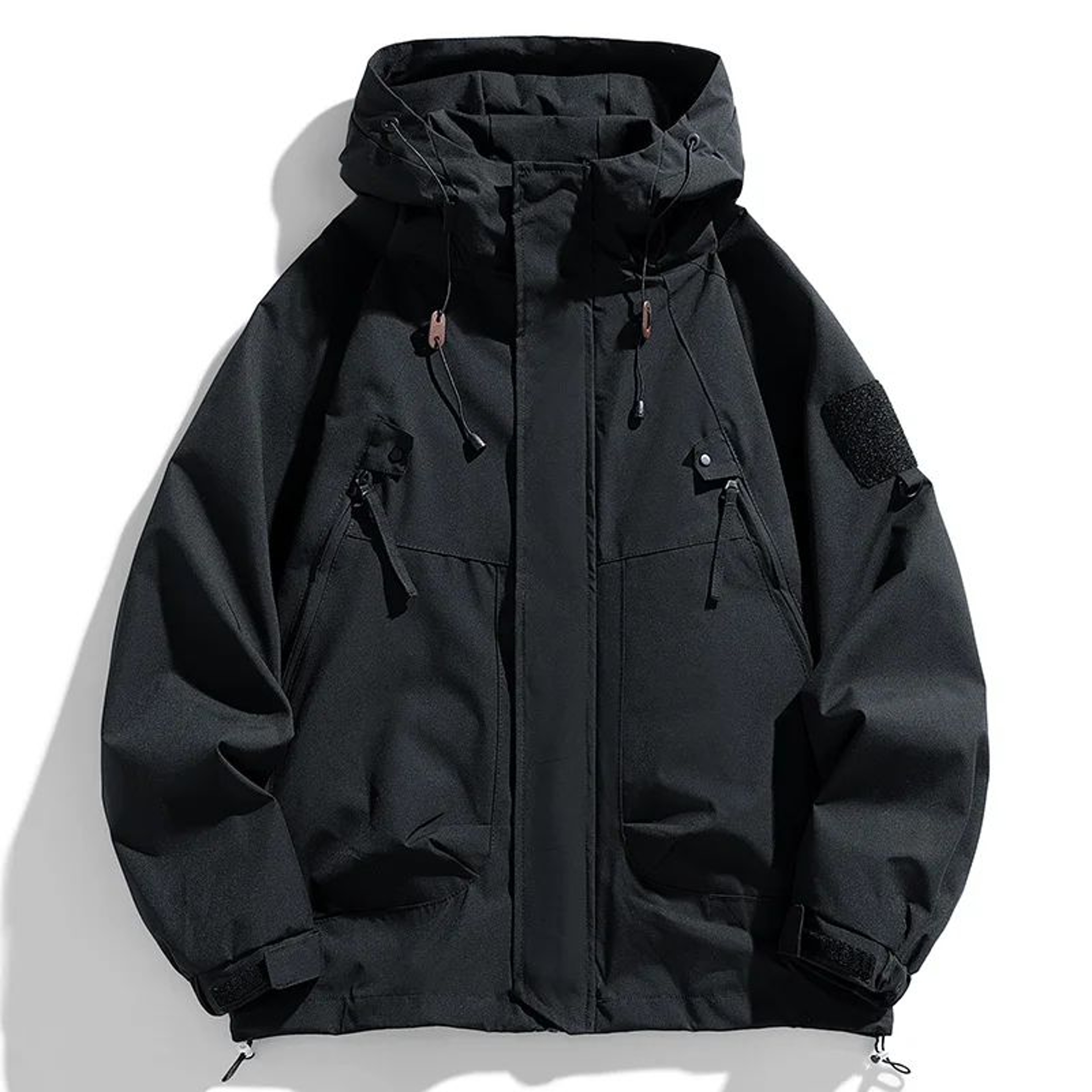 Mens Waterproof Hooded Windbreaker Jacket  Lightweight Softshell Bomber For Hiking Camping  Casual  9