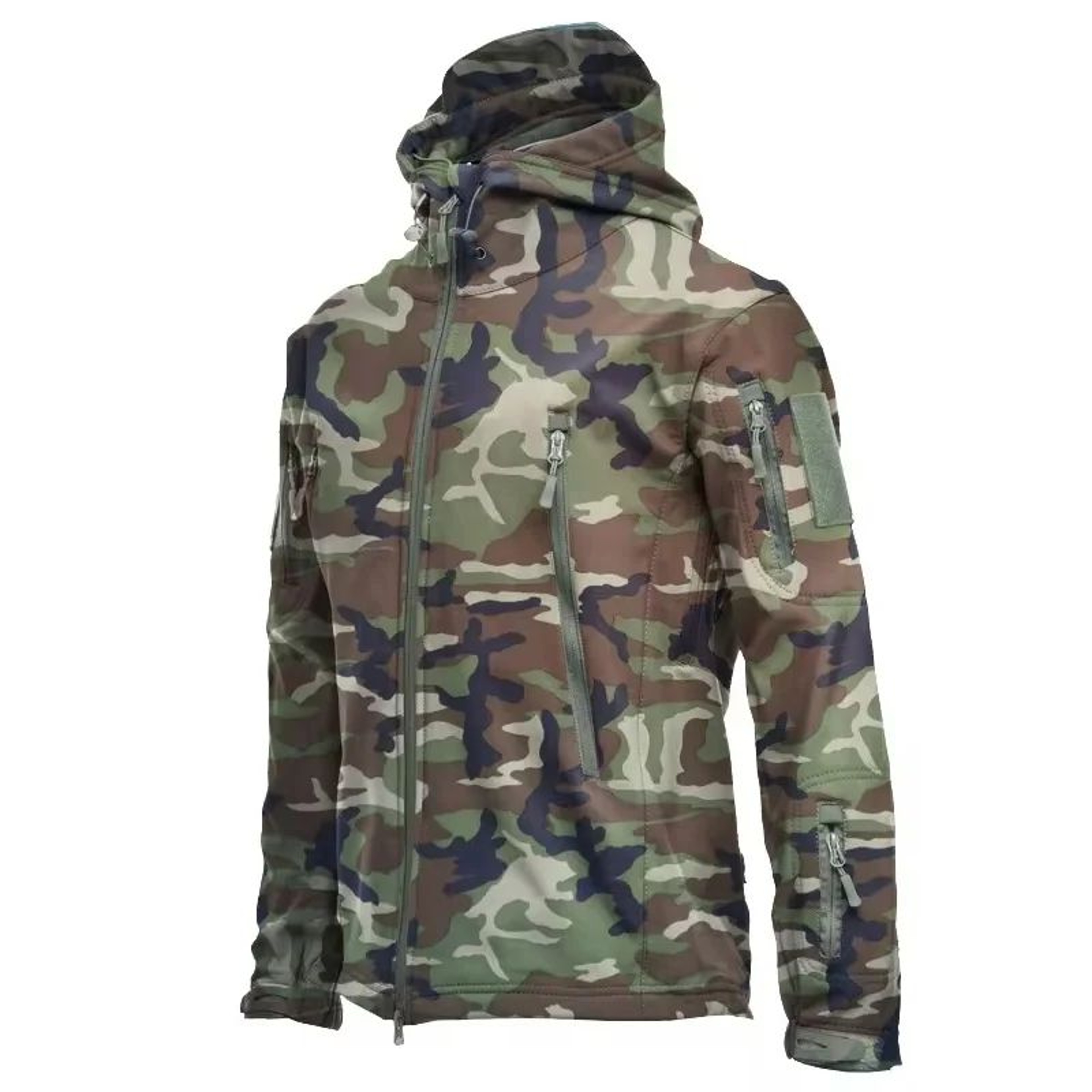 Mens Tactical Shark Skin Soft Shell Jacket  Windproof Waterproof Military Hooded Combat Bomber Coat 8