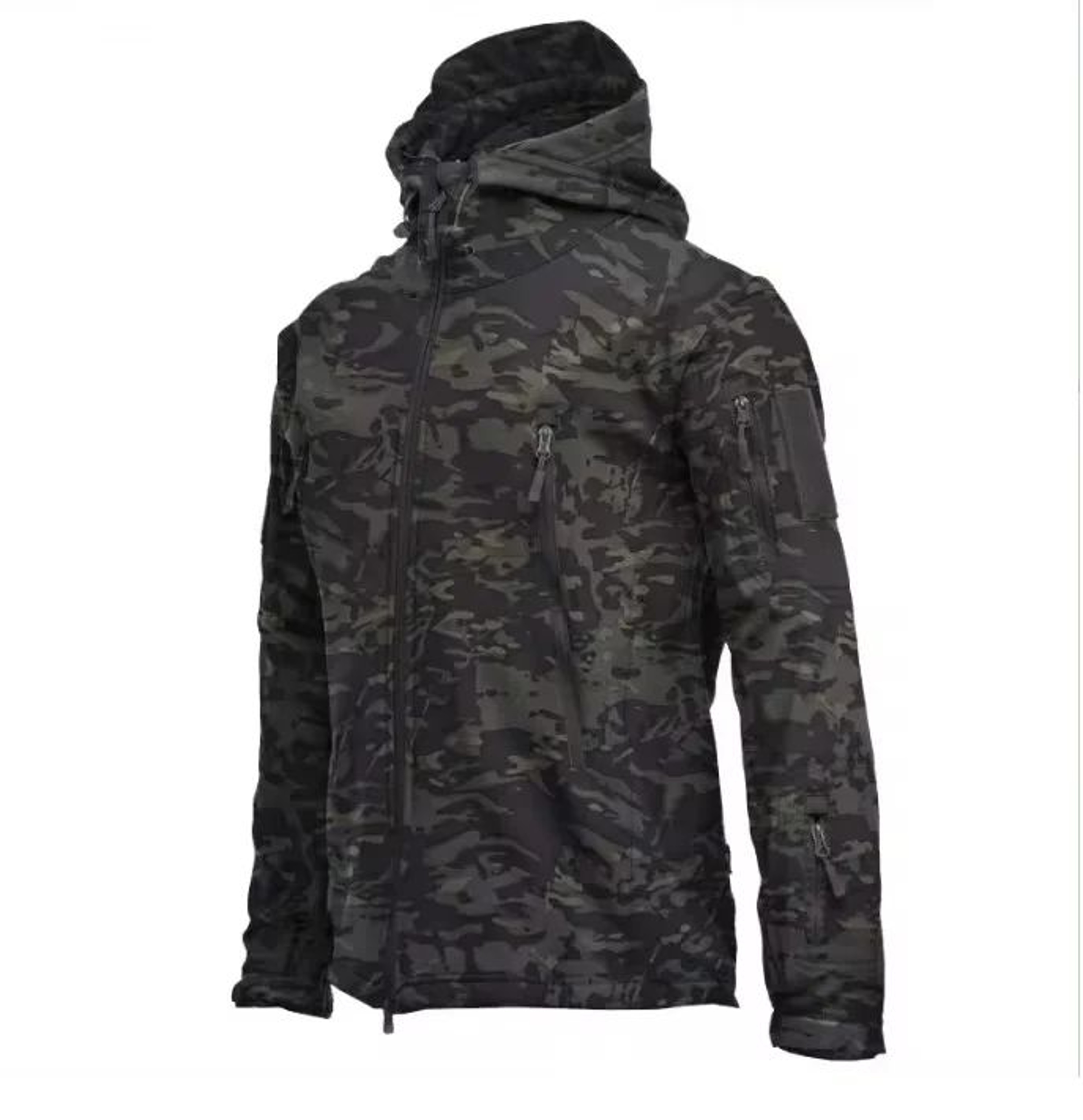 Mens Tactical Shark Skin Soft Shell Jacket  Windproof Waterproof Military Hooded Combat Bomber Coat 12