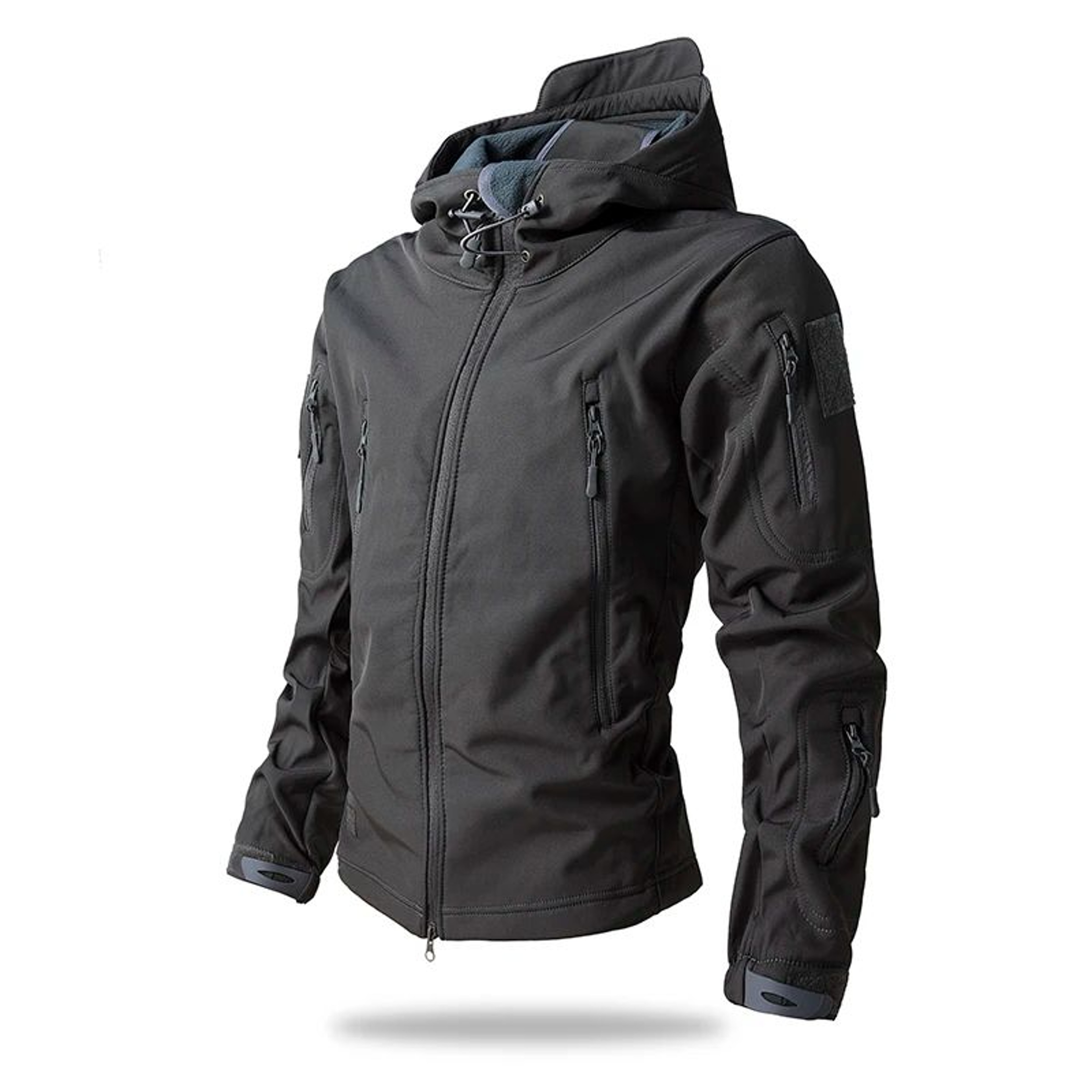 Mens Shark Skin Tactical Soft Shell Jacket  Waterproof Fleece Hooded Military Camouflage Outdoor Co 6