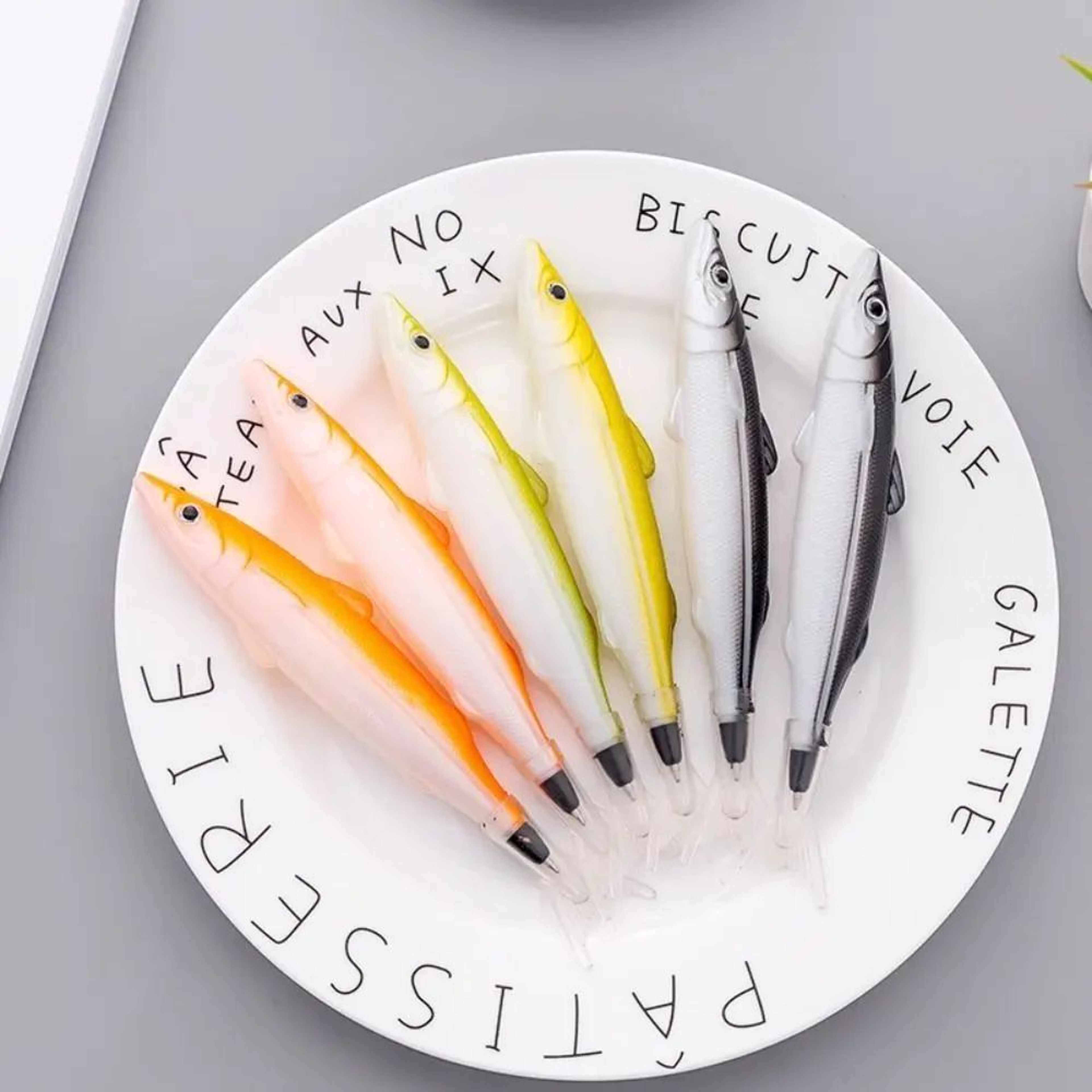 Salt Fish Shape Ballpoint Pen  Creative Fish Novelty Writing Pen For School Office  Gifts 3
