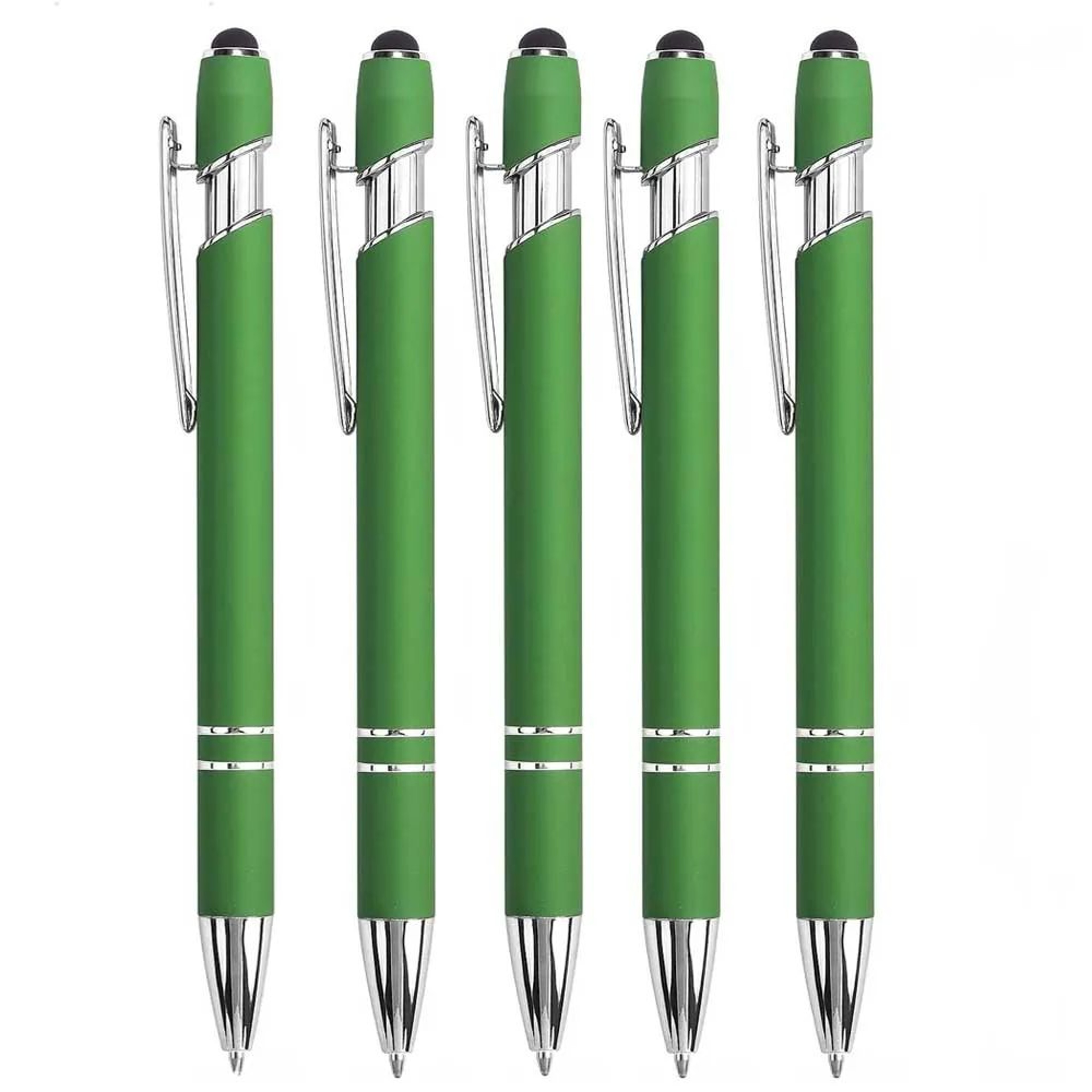 2in1 Stylus Ballpoint Pen Set  Metal Touchscreen  10mm Black Ink Writing Pens 15