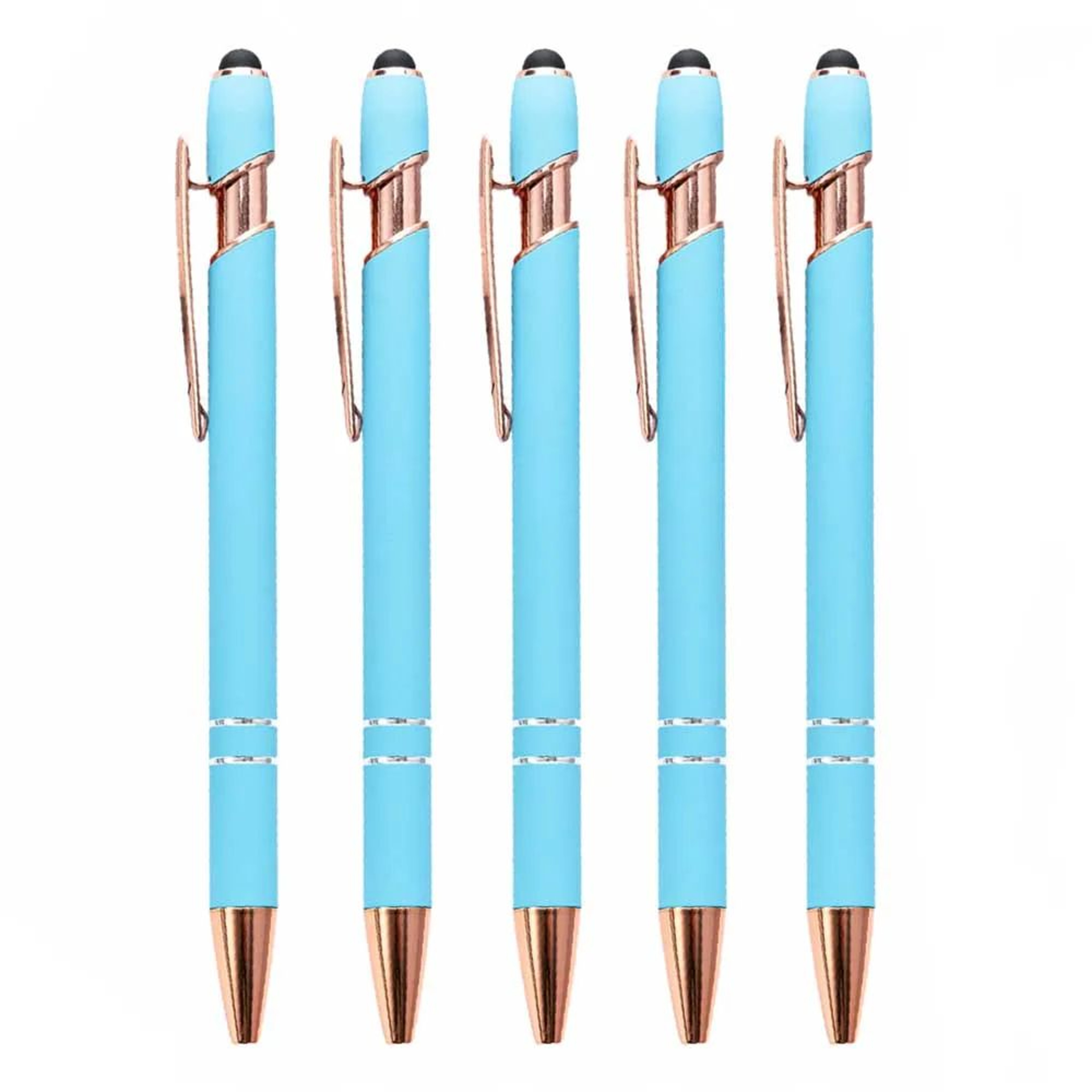 2in1 Stylus Ballpoint Pen Set  Metal Touchscreen  10mm Black Ink Writing Pens 11