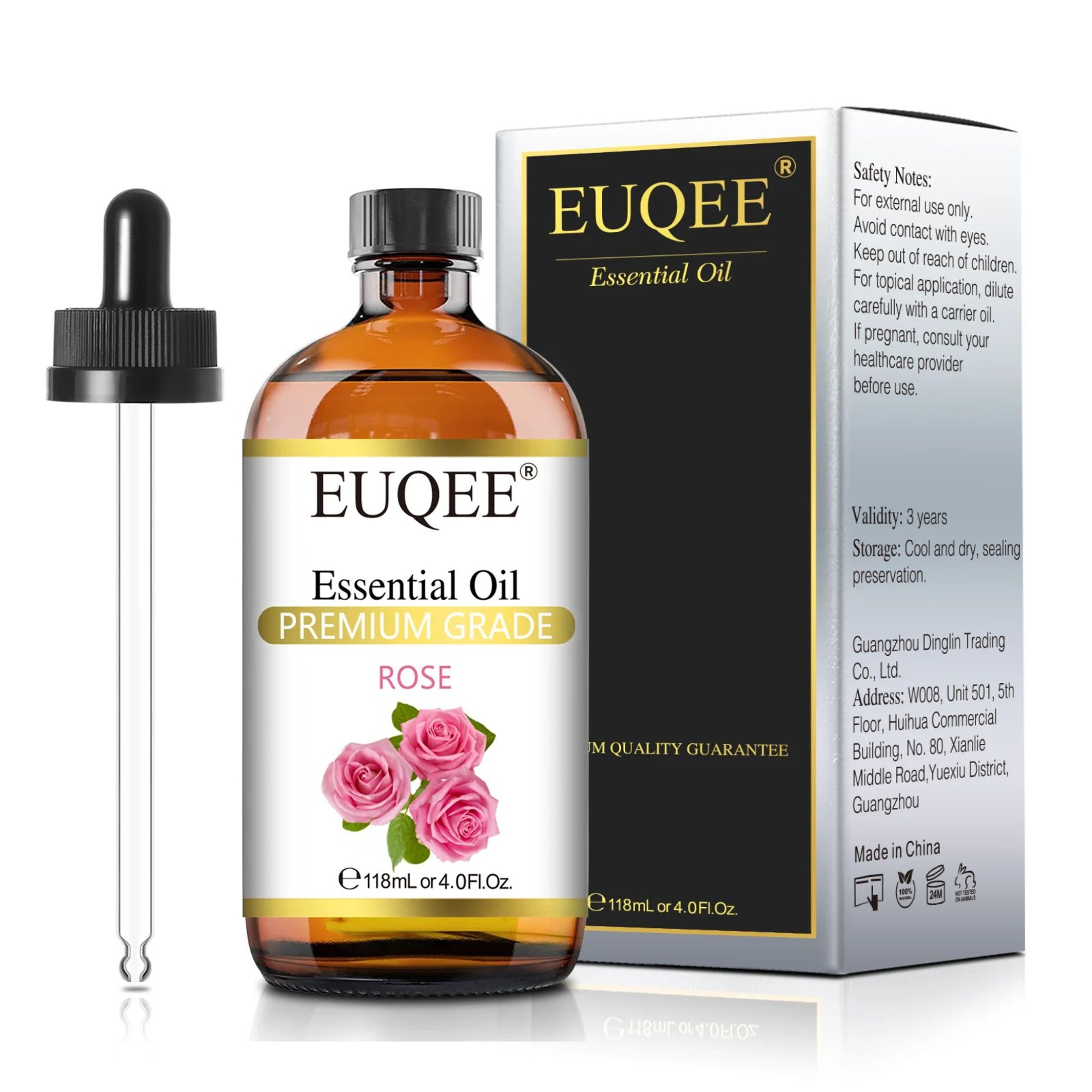EUQEE 399 Fl Oz Essential Oil With Glass Dropper  Lavender Jasmine Eucalyptus Vanilla  Peppermint A 16