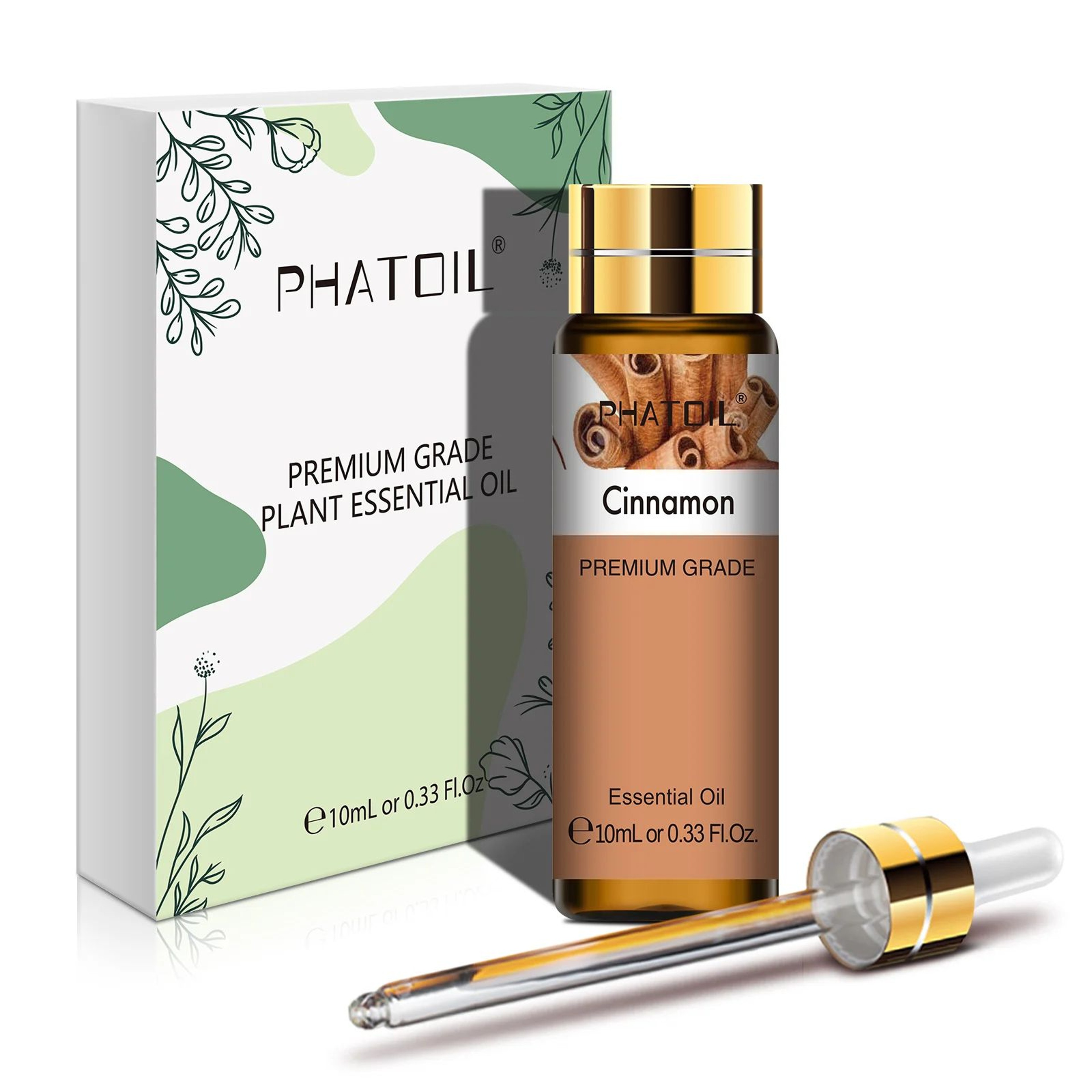 PHATOIL 10ml Cinnamon Essential Oil  Pure Natural Aromatherapy Oil For Diffuser Massage  DIY 7