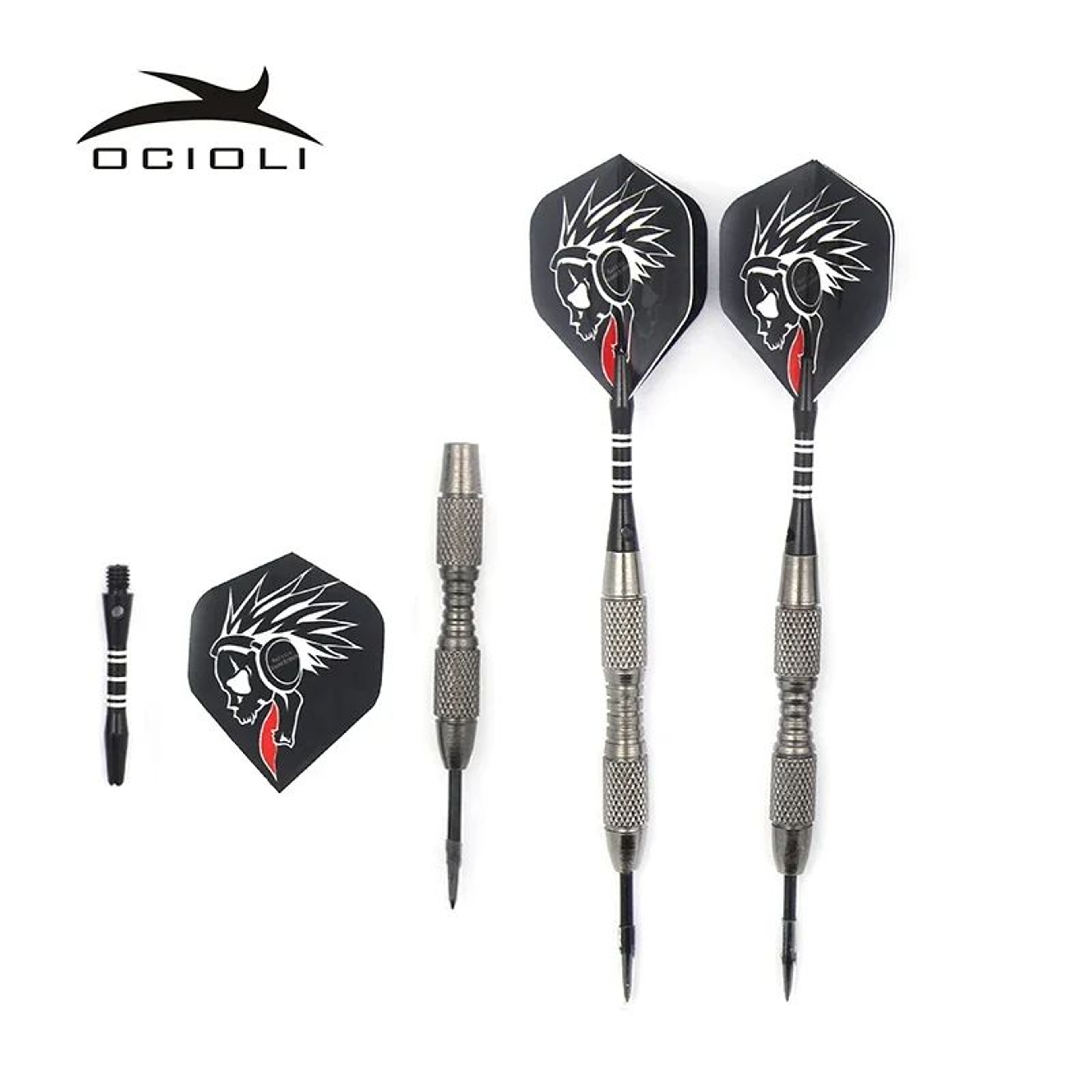 Professional Steel Tip Dart Set  High Precision Darts With Aluminum Shafts  Flights 12