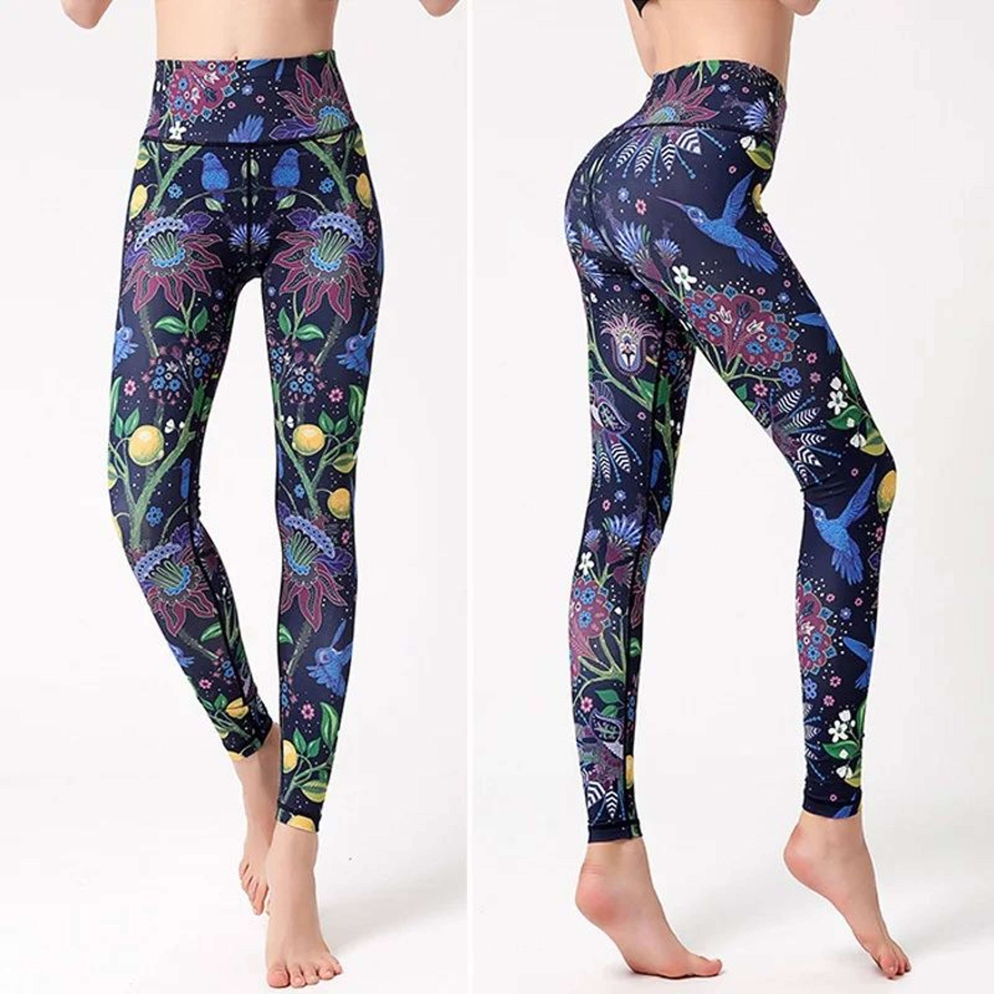 Cloud Hide Womens HighWaist 4Way Stretch Yoga Leggings  NonSeeThrough Fitness  Running Pants 3
