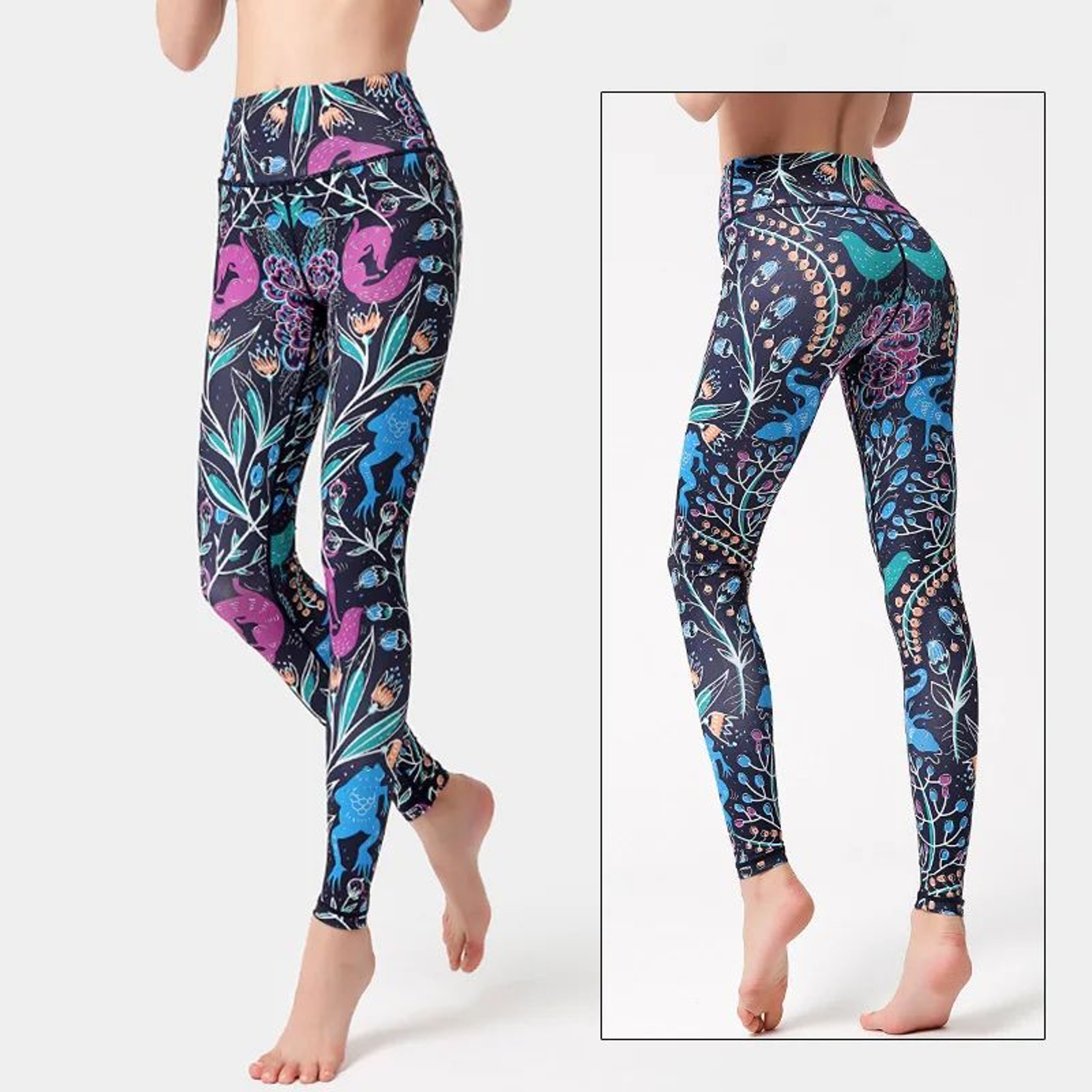 Cloud Hide Womens HighWaist 4Way Stretch Yoga Leggings  NonSeeThrough Fitness  Running Pants 21