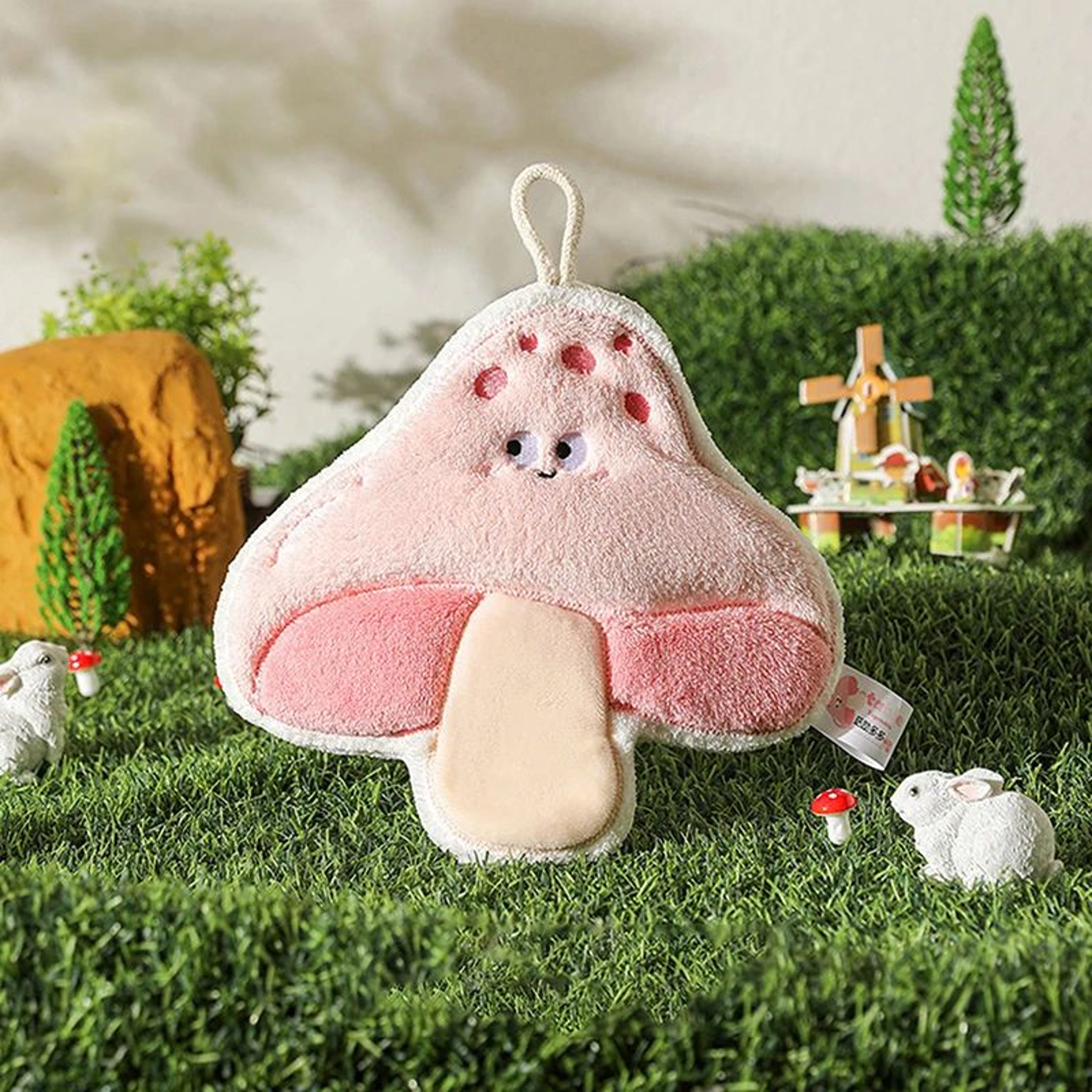 WOOW Cartoon Vegetable Hand Towel  Coral Velvet Absorbent Hanging Kitchen  Bathroom Wipe Cloth 7