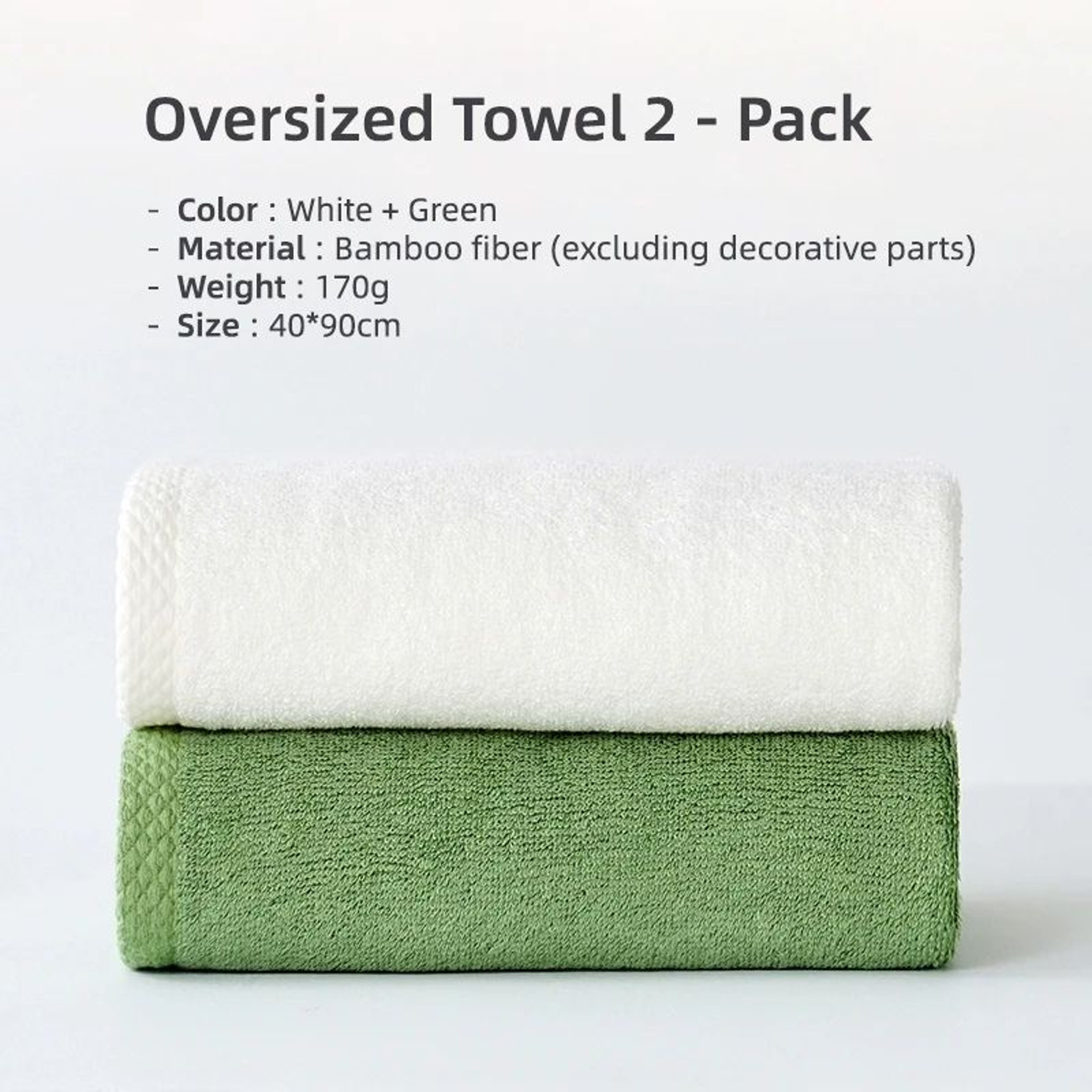 100 Bamboo Fiber Face  Bath Towel  Ultra Soft Thick Absorbent Bathroom Towel 13