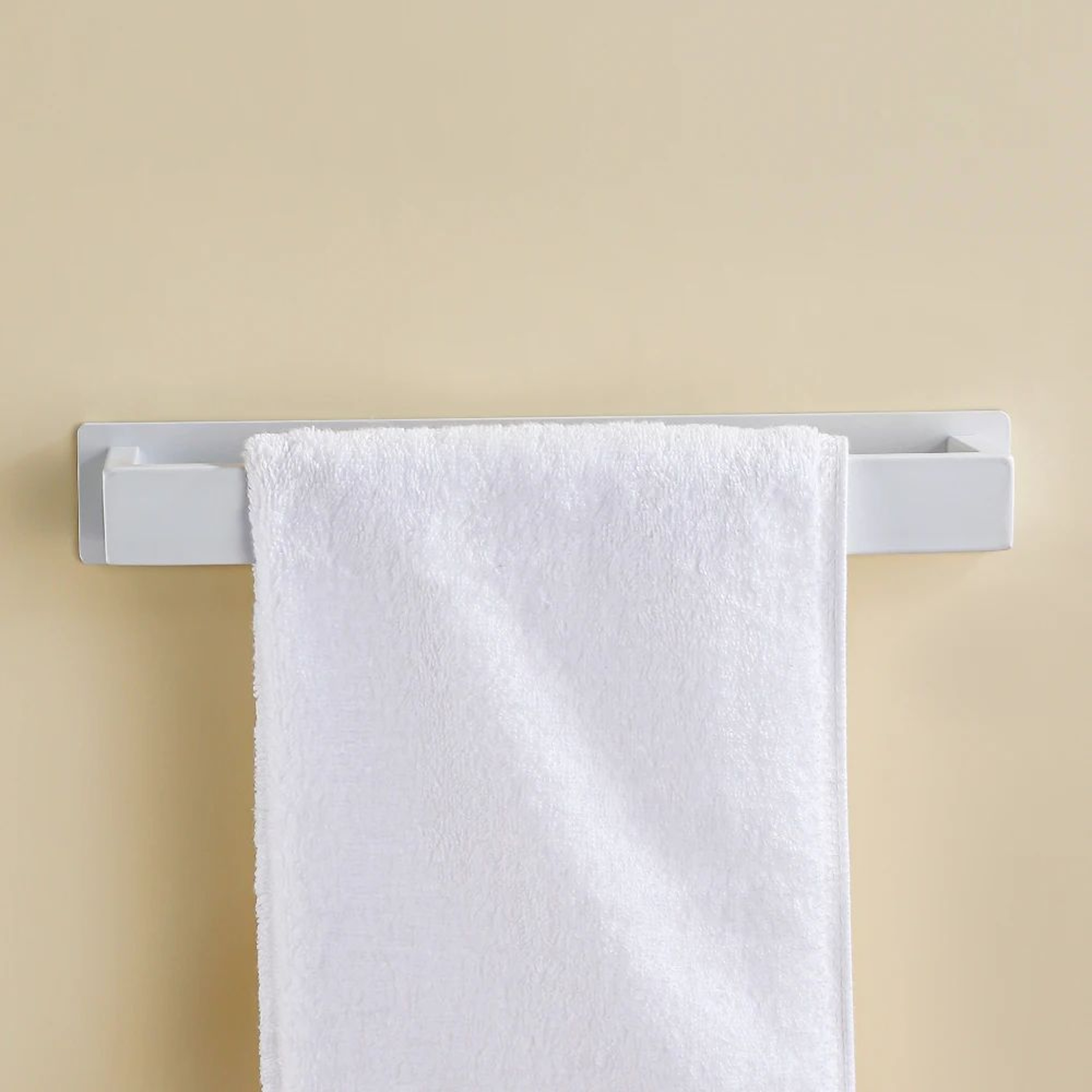 SelfAdhesive Stainless Steel Towel Rack  No Drill WallMount Bathroom  Kitchen Towel Holder 1