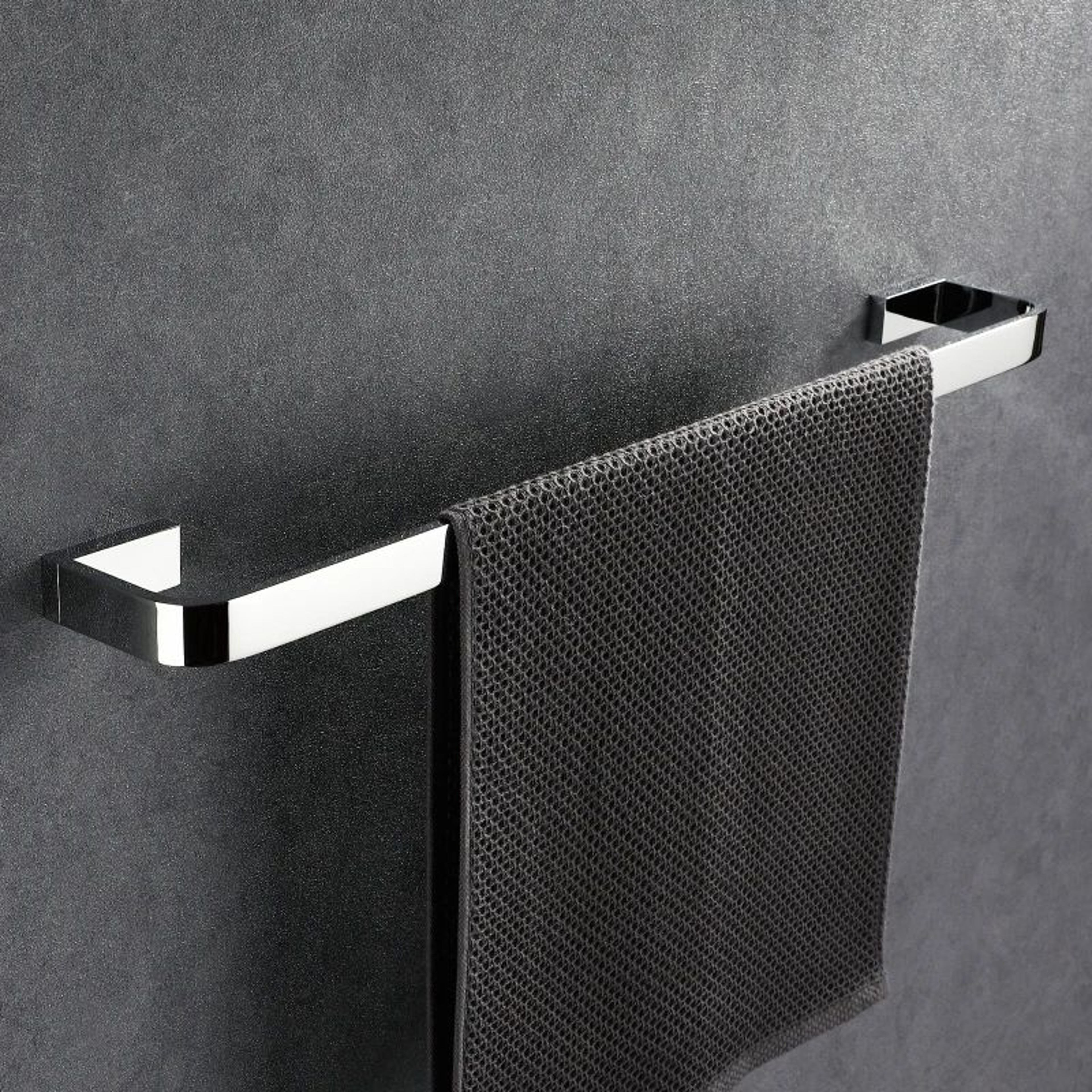 Luxury Brass Chrome Towel Bar  WallMount Single Bathroom Towel Holder 0