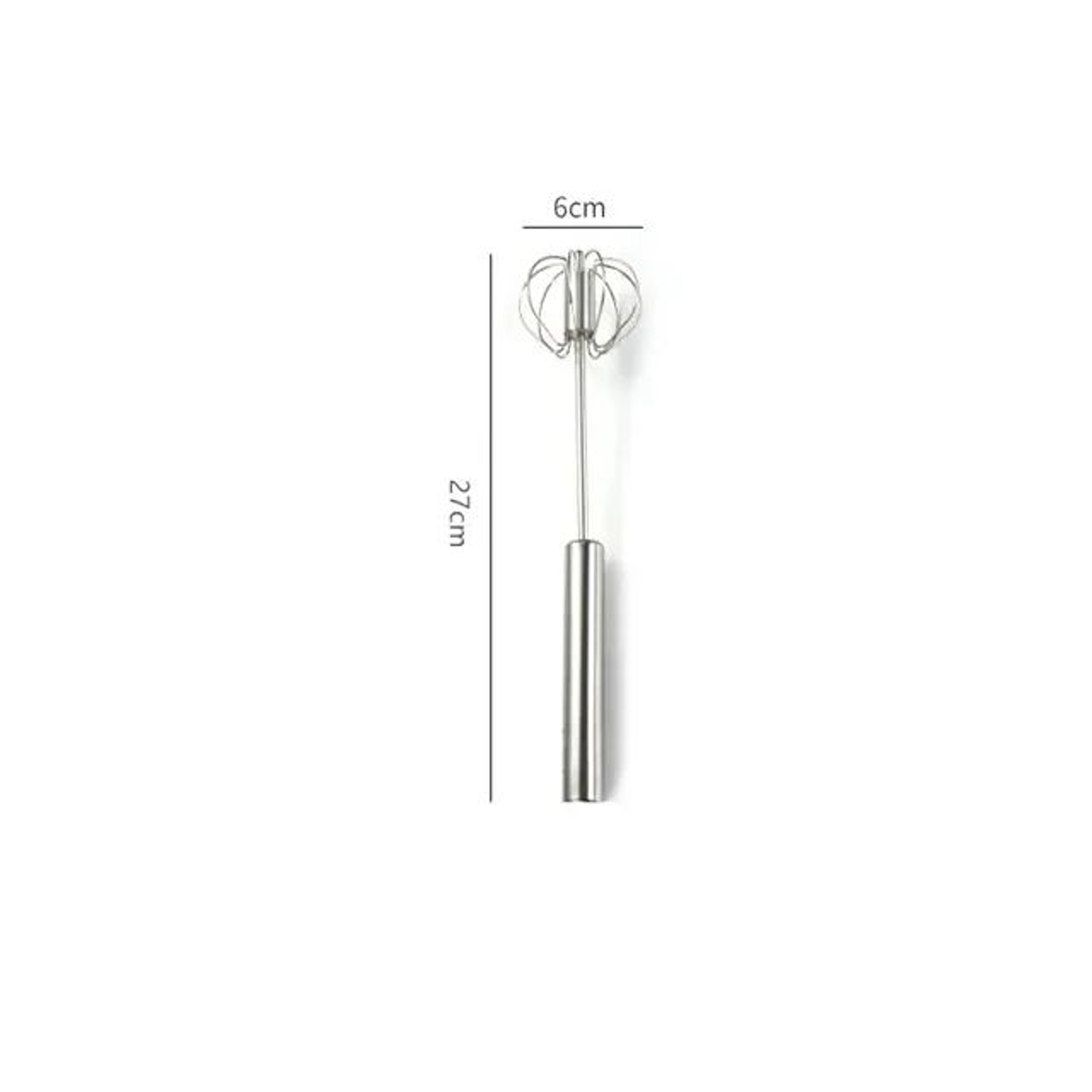 Stainless Steel SemiAutomatic Egg Beater  Manual Hand Mixer Whisk For Baking Cooking  Kitchen Use 6