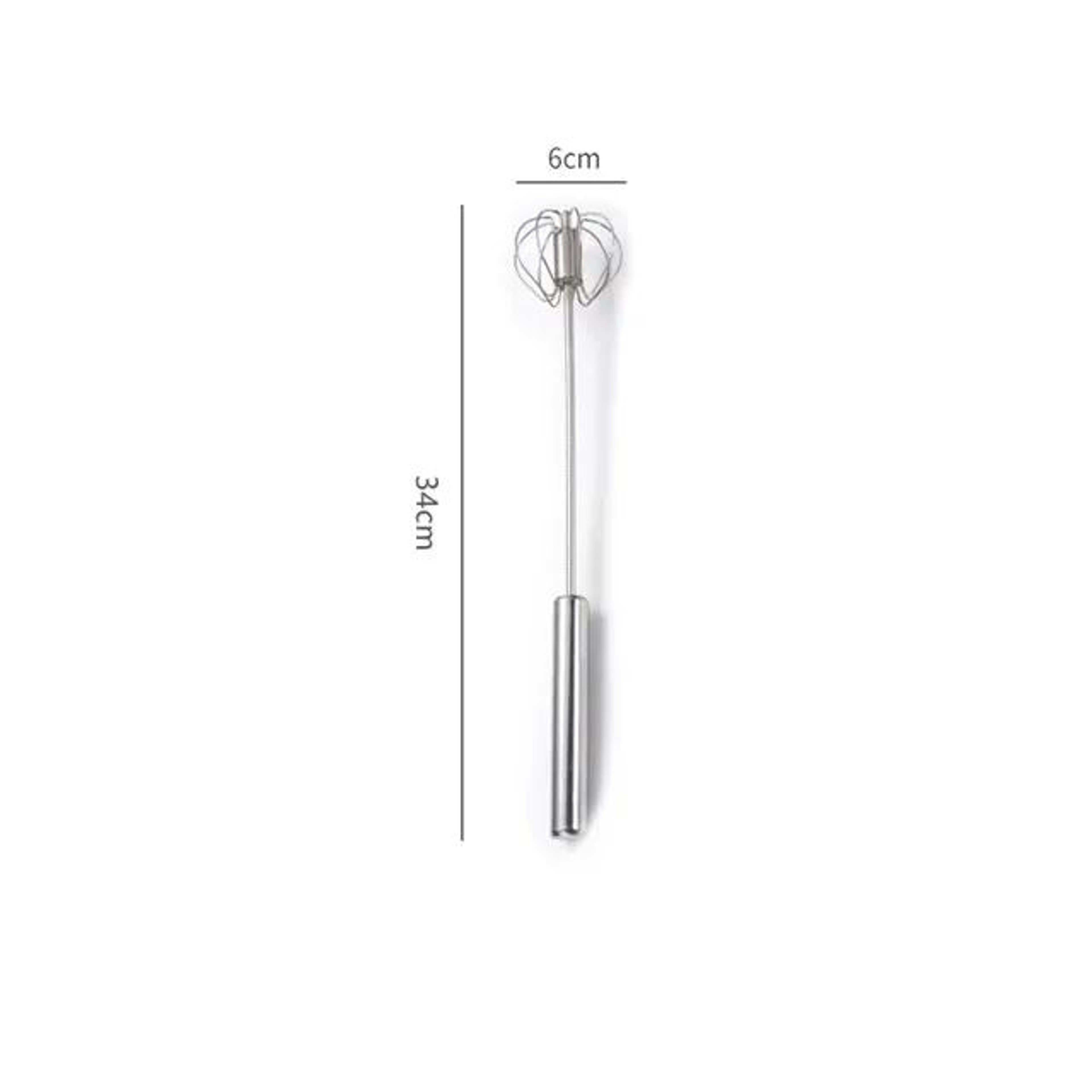 Stainless Steel SemiAutomatic Egg Beater  Manual Hand Mixer Whisk For Baking Cooking  Kitchen Use 8