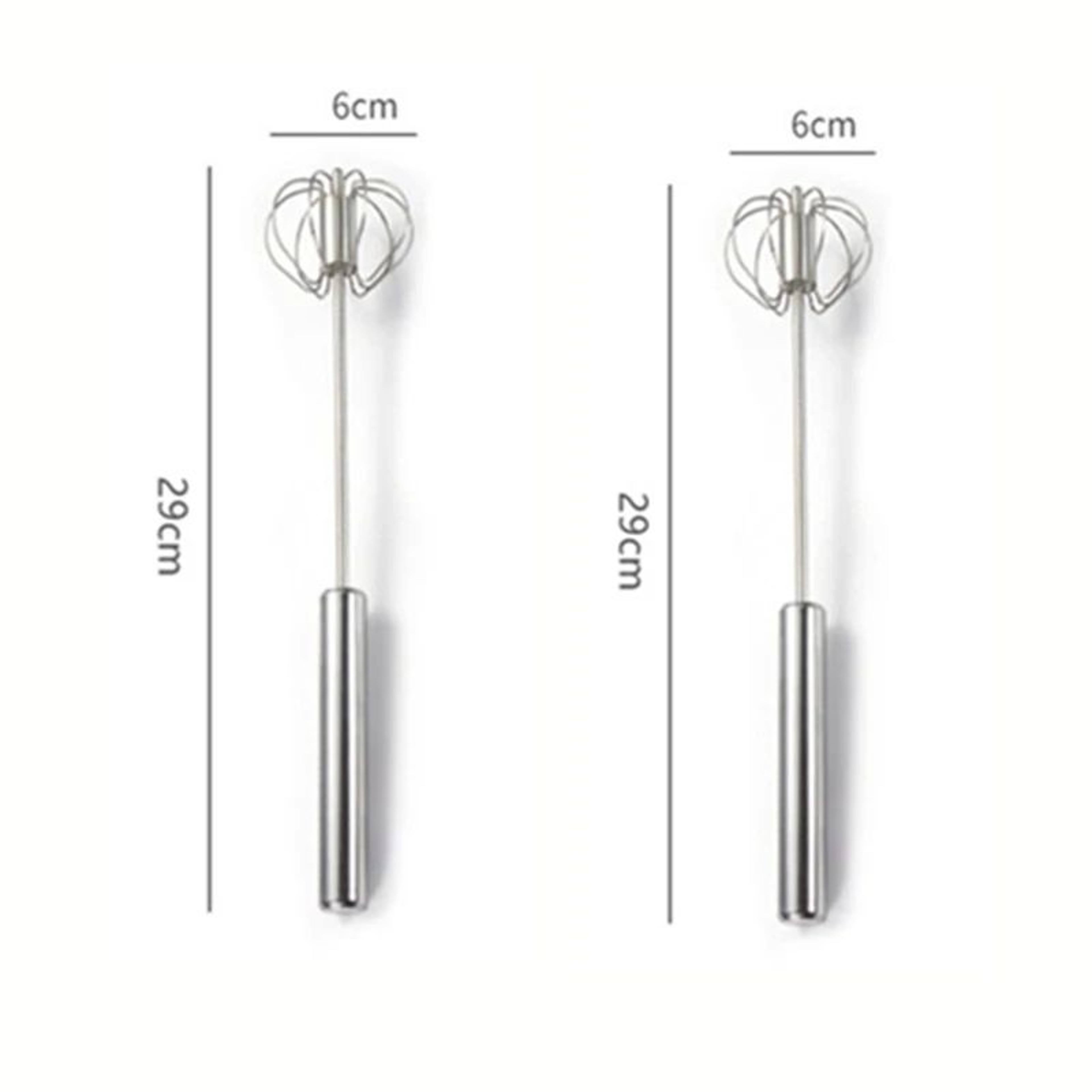 Stainless Steel SemiAutomatic Egg Beater  Manual Hand Mixer Whisk For Baking Cooking  Kitchen Use 10