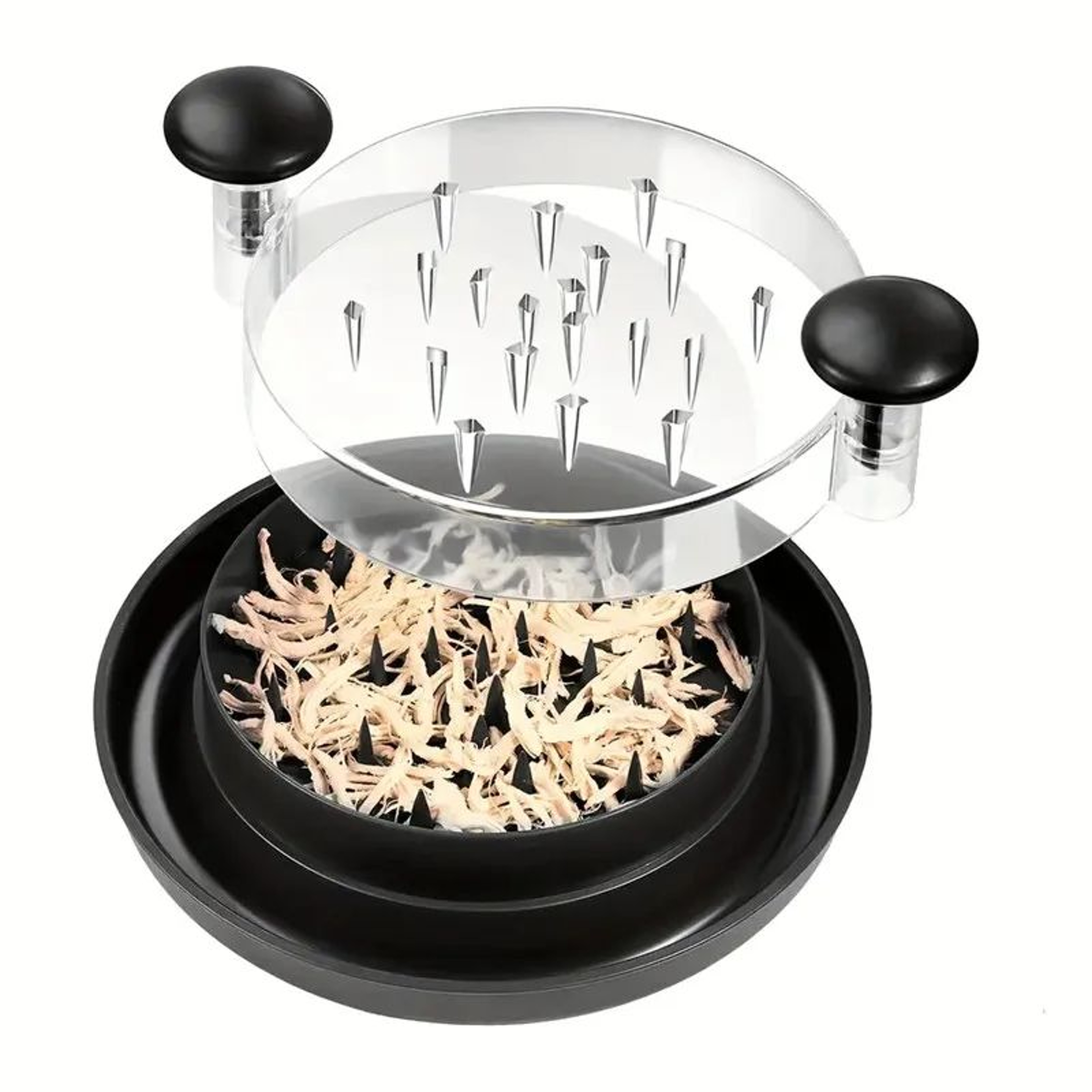 Rotating Chicken Shredder Tool  Manual Meat Shredder For Chicken Pork  Beef With NonSlip Base 1