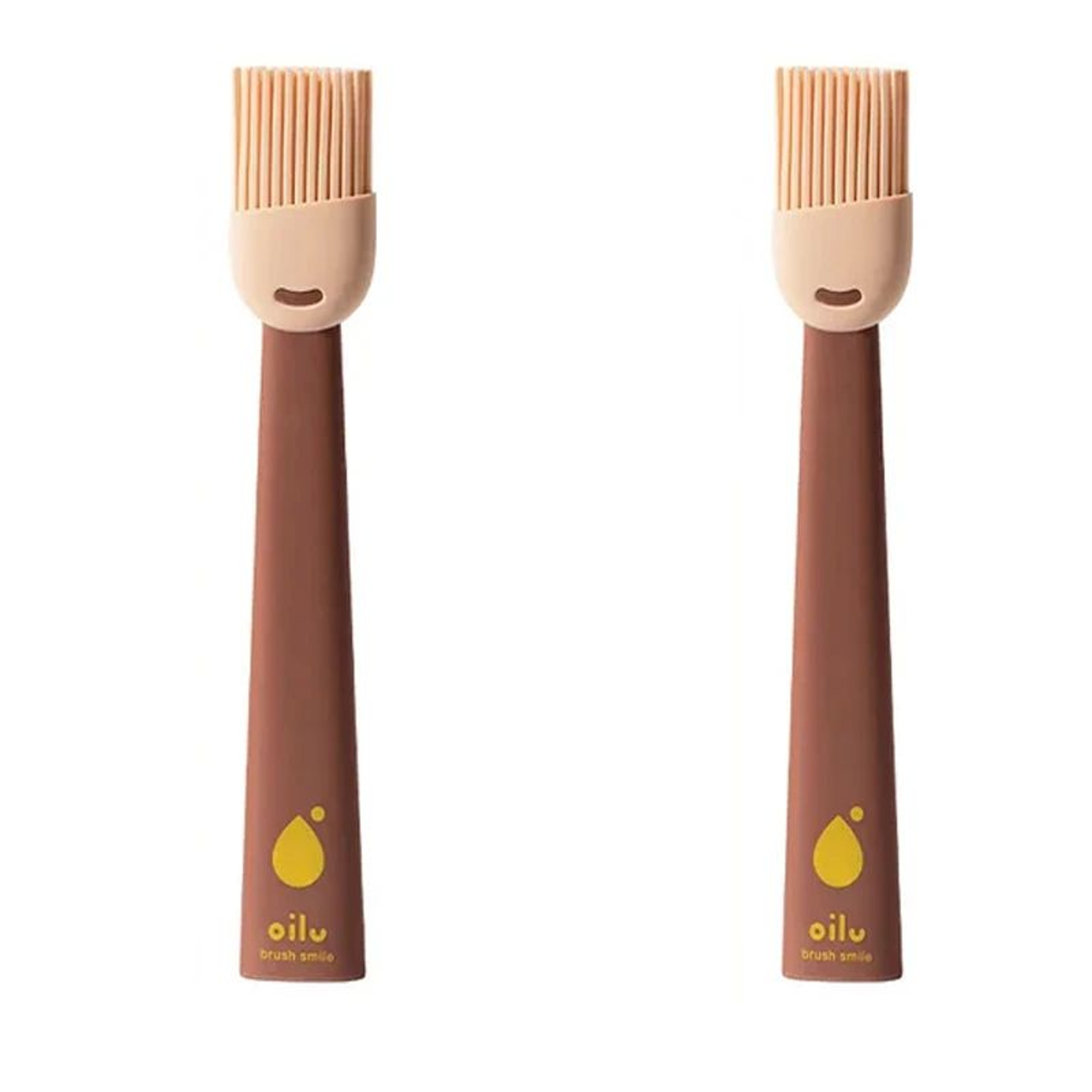 2Piece Silicone BBQ Oil Brush Set  HeatResistant Basting Brushes For Grilling Baking  Cooking 8